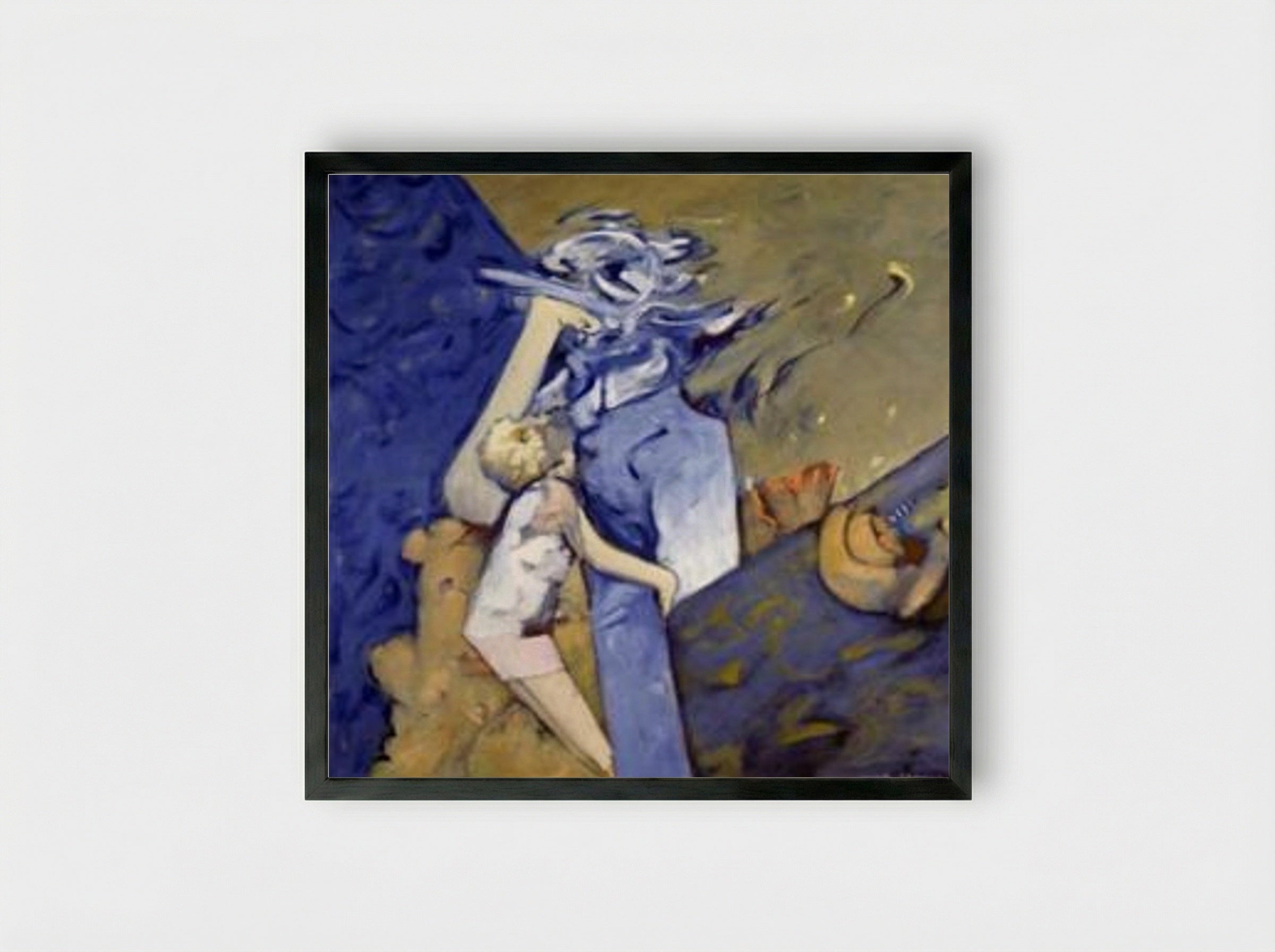Blue Mom - Dorothea Tanning - Framed Print Black