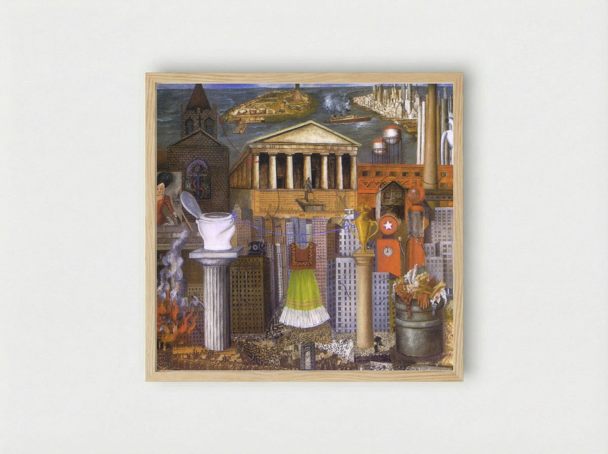 My Dress Hangs There - Frida Kahlo - Framed Print Wood