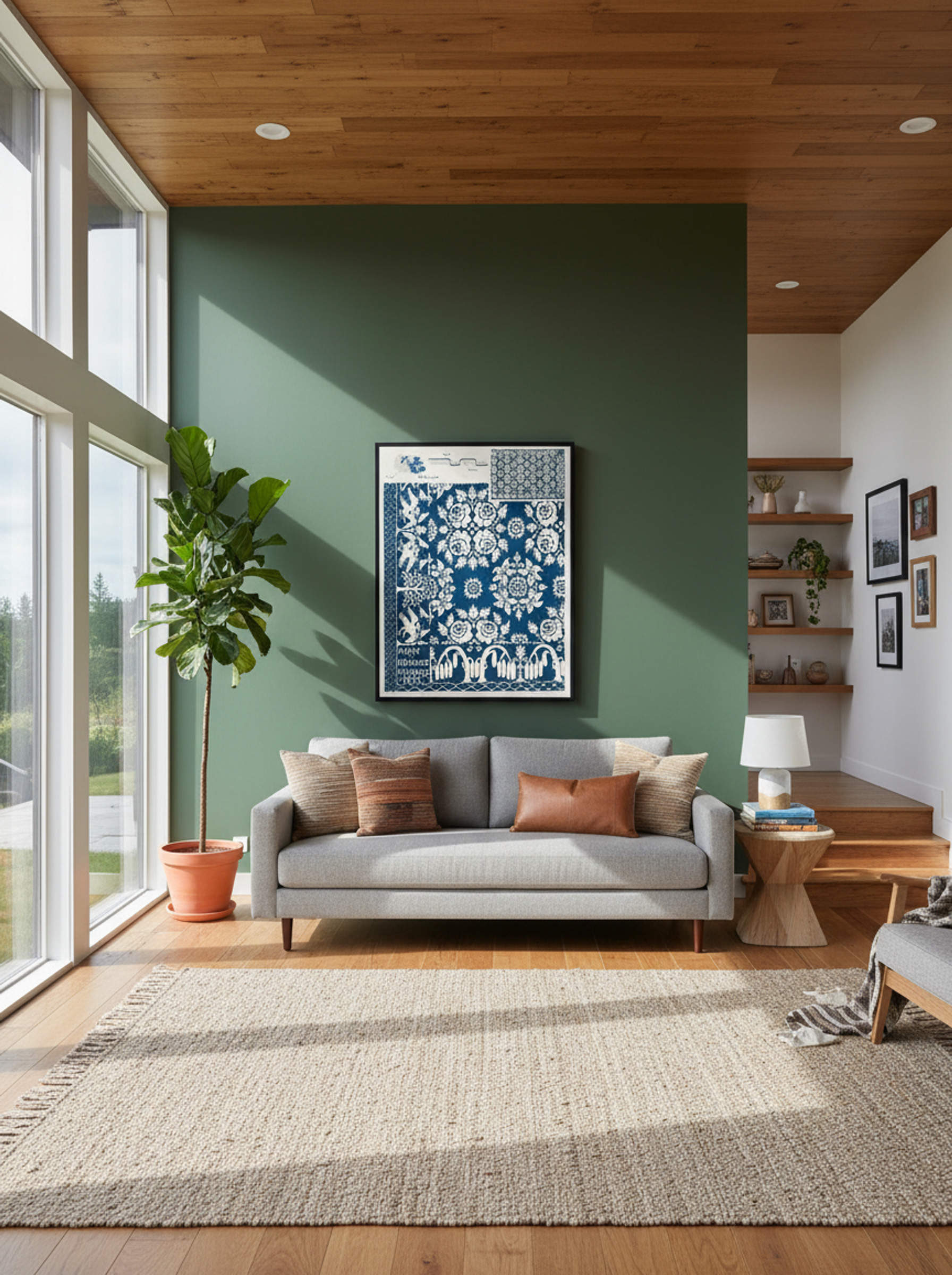 Handwoven Coverlet Design - Howard H. Sherman - Lifestyle
