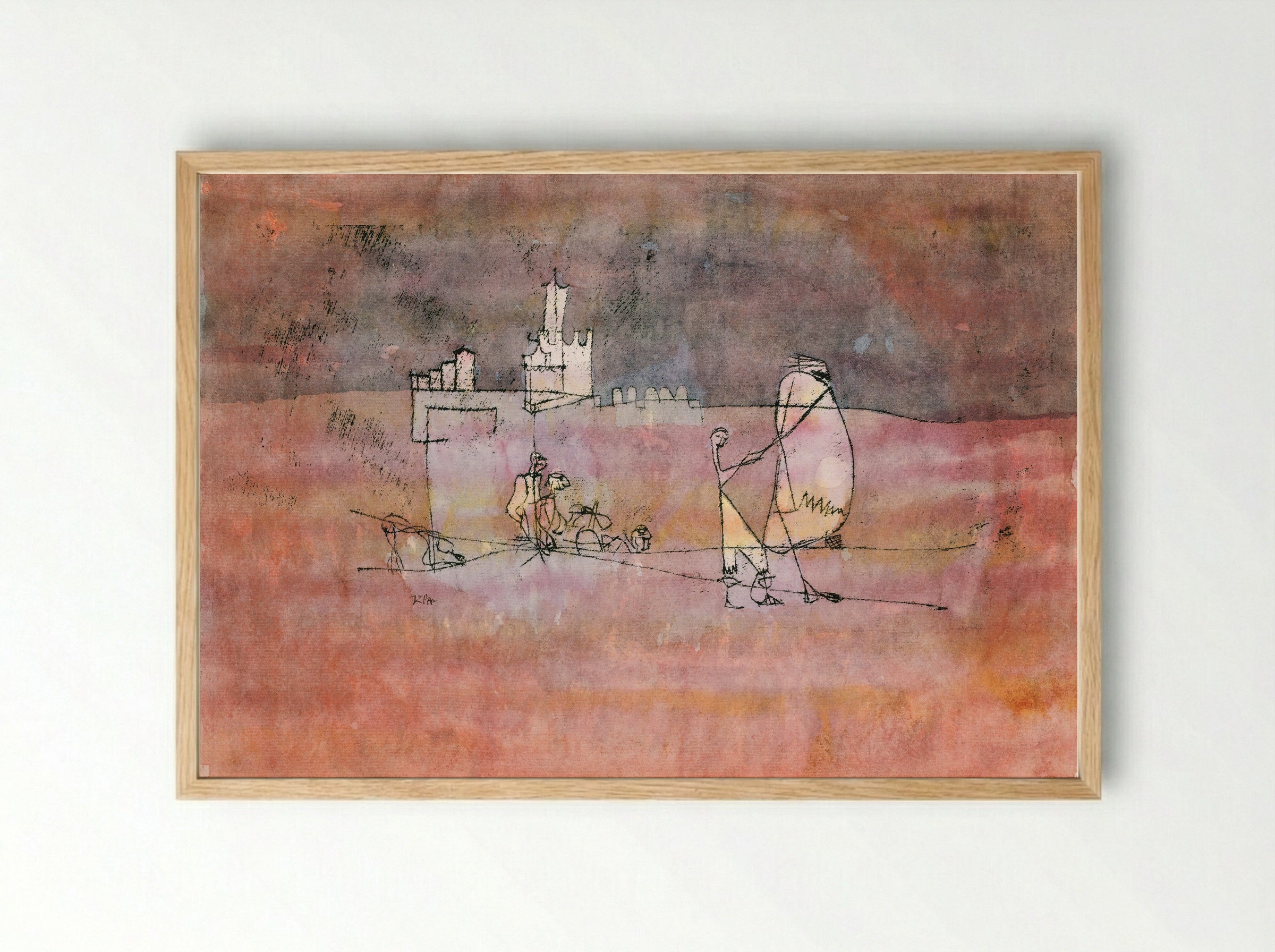 Episode Before an Arab Town - Paul Klee - Framed Print Wood