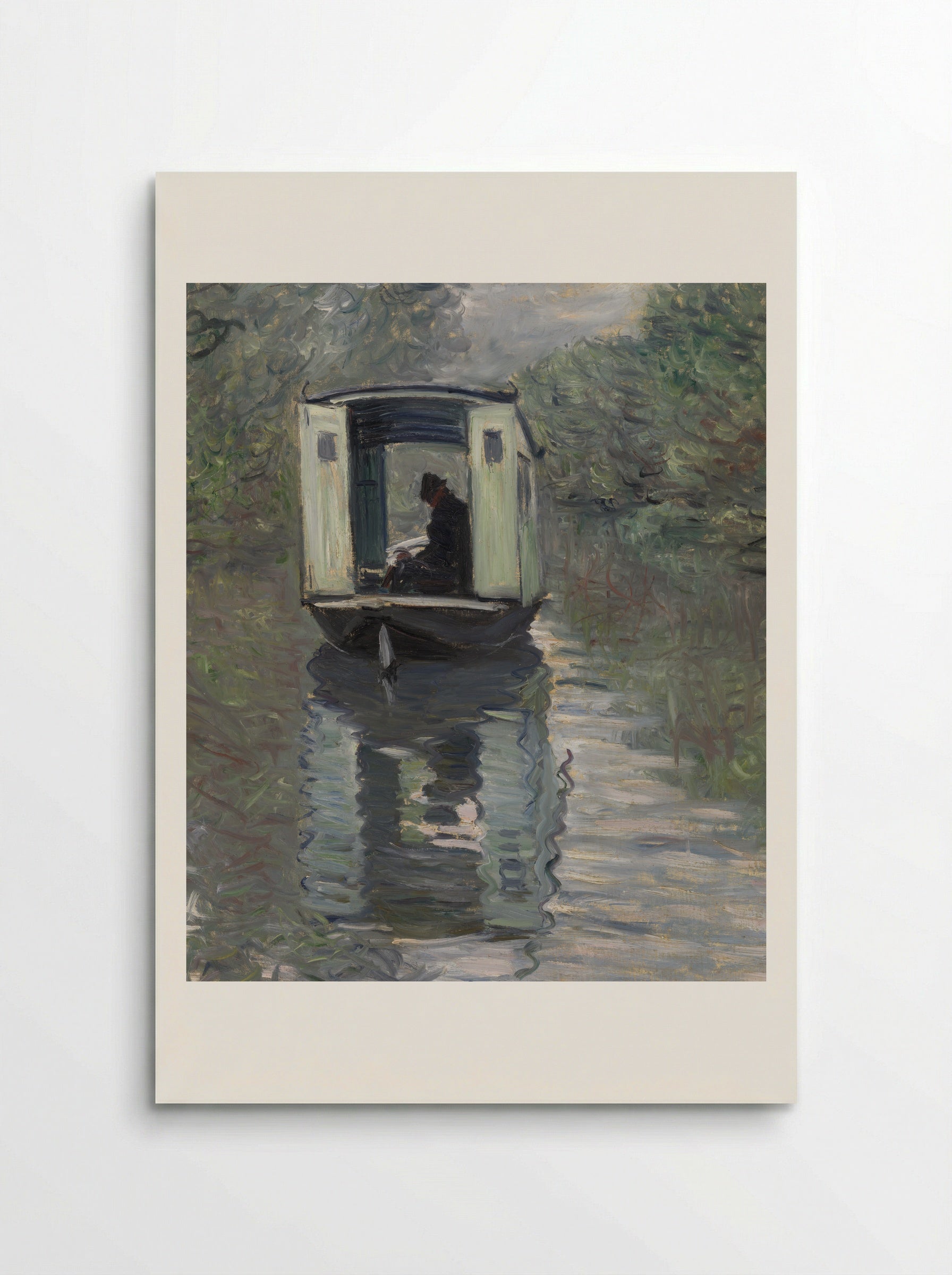 The Studio Boat (Le Bateau-atelier) - Claude Monet - Poster
