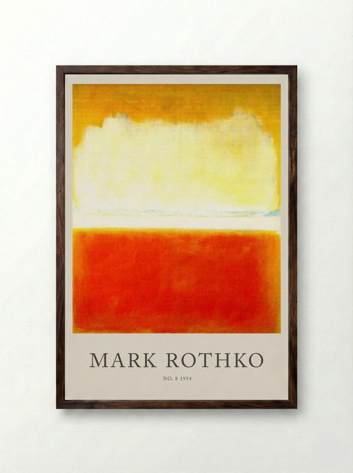 No. 8 - Mark Rothko - Framed Print Dark Wood