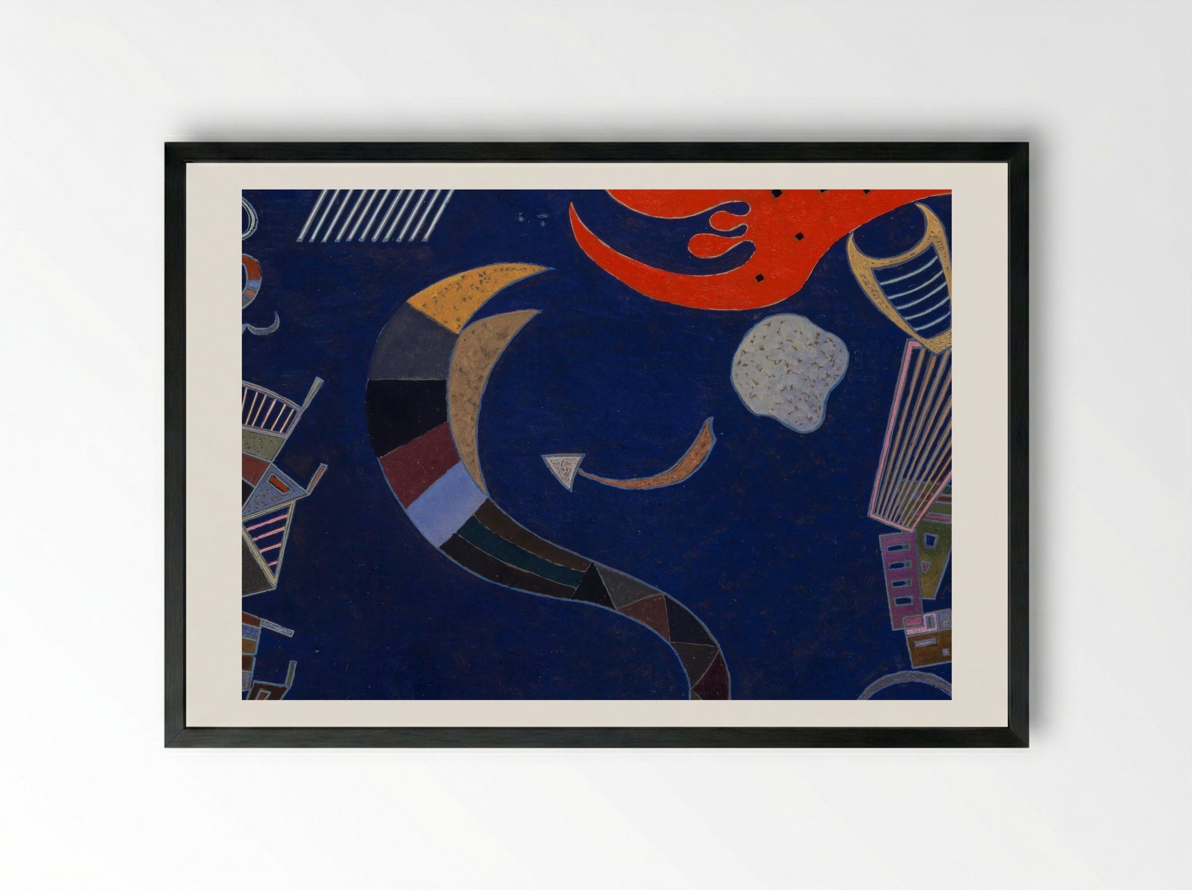 La flèche - Wassily Kandinsky - Framed Print Black