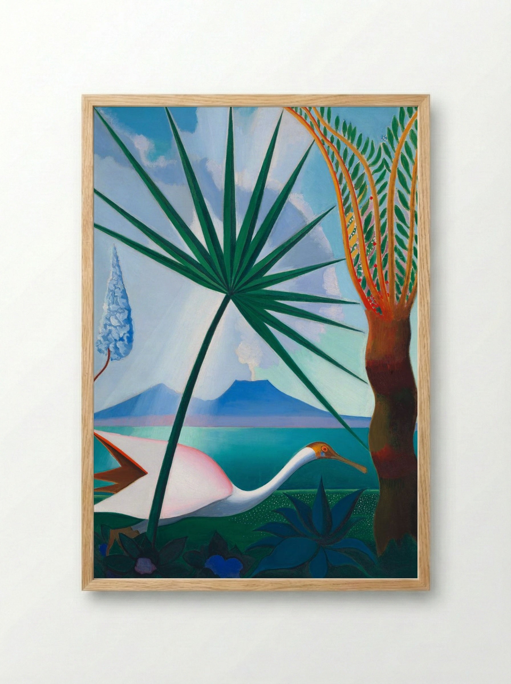 Neapolitan Song - Joseph Stella - Framed Print Wood