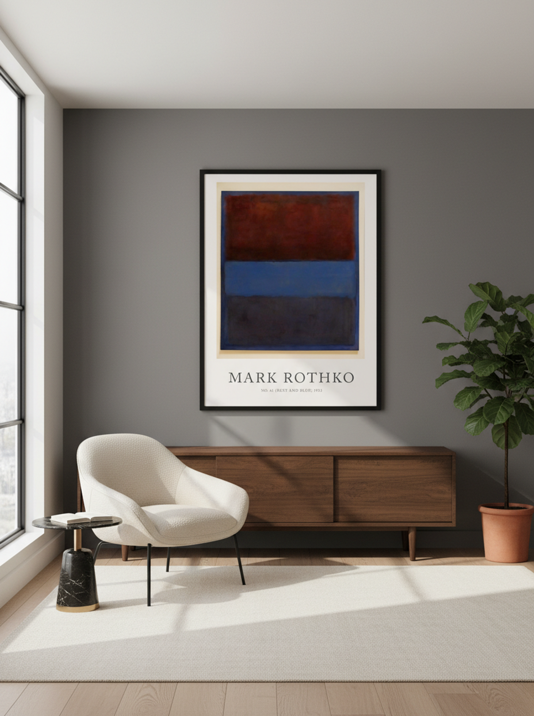 No. 61 (Rust and Blue) - Mark Rothko - Lifestyle