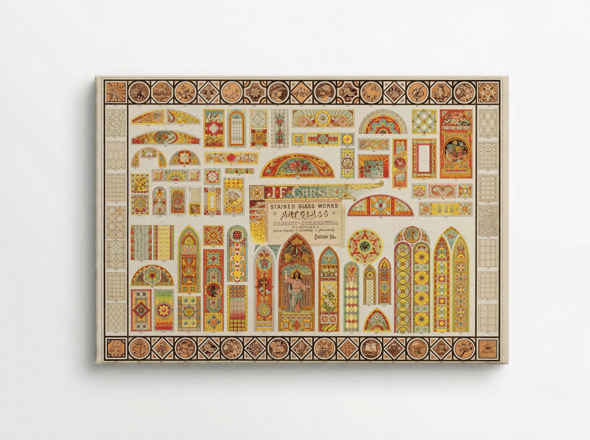 Stained Glass Works for Domestic and Ecclesiastical Purposes - J.F. Carse - Canvas
