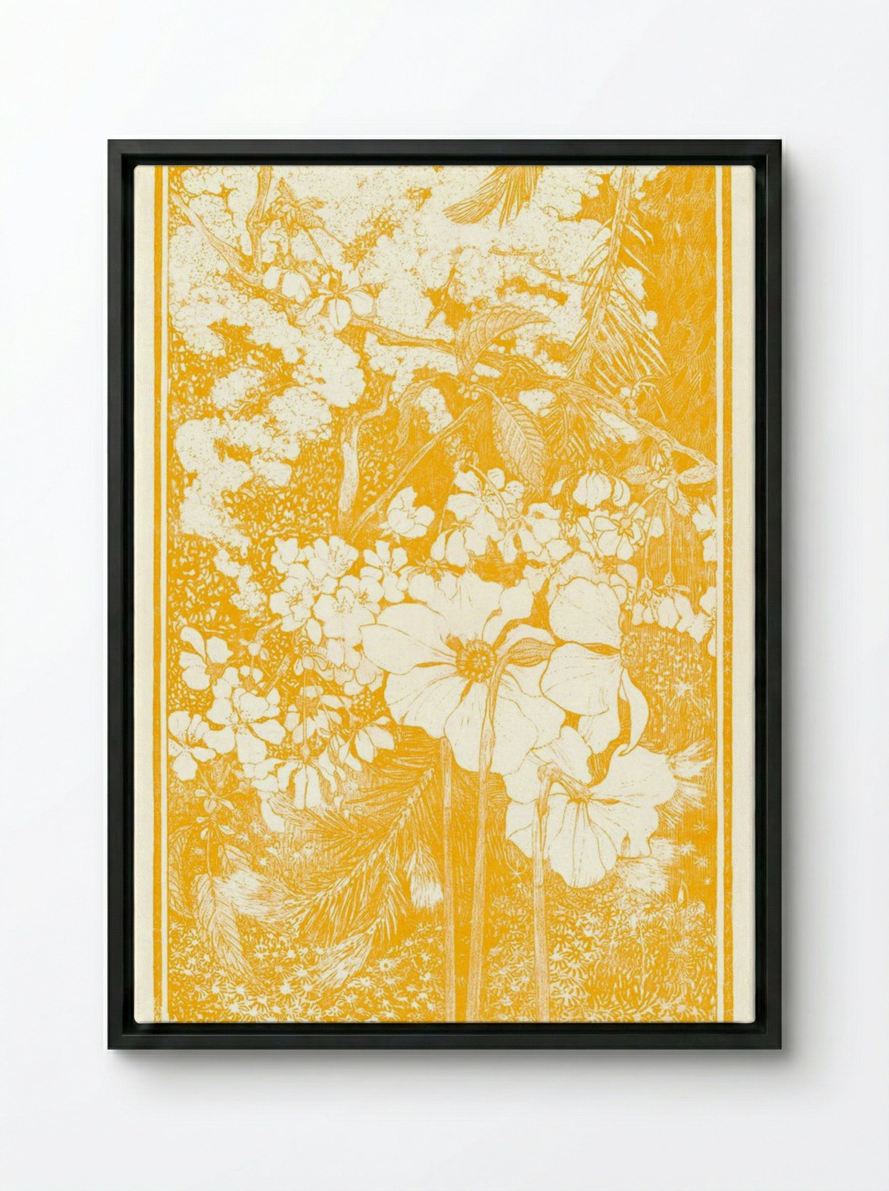 Lente (Spring) - Theodorus van Hoytema - Framed Canvas Black