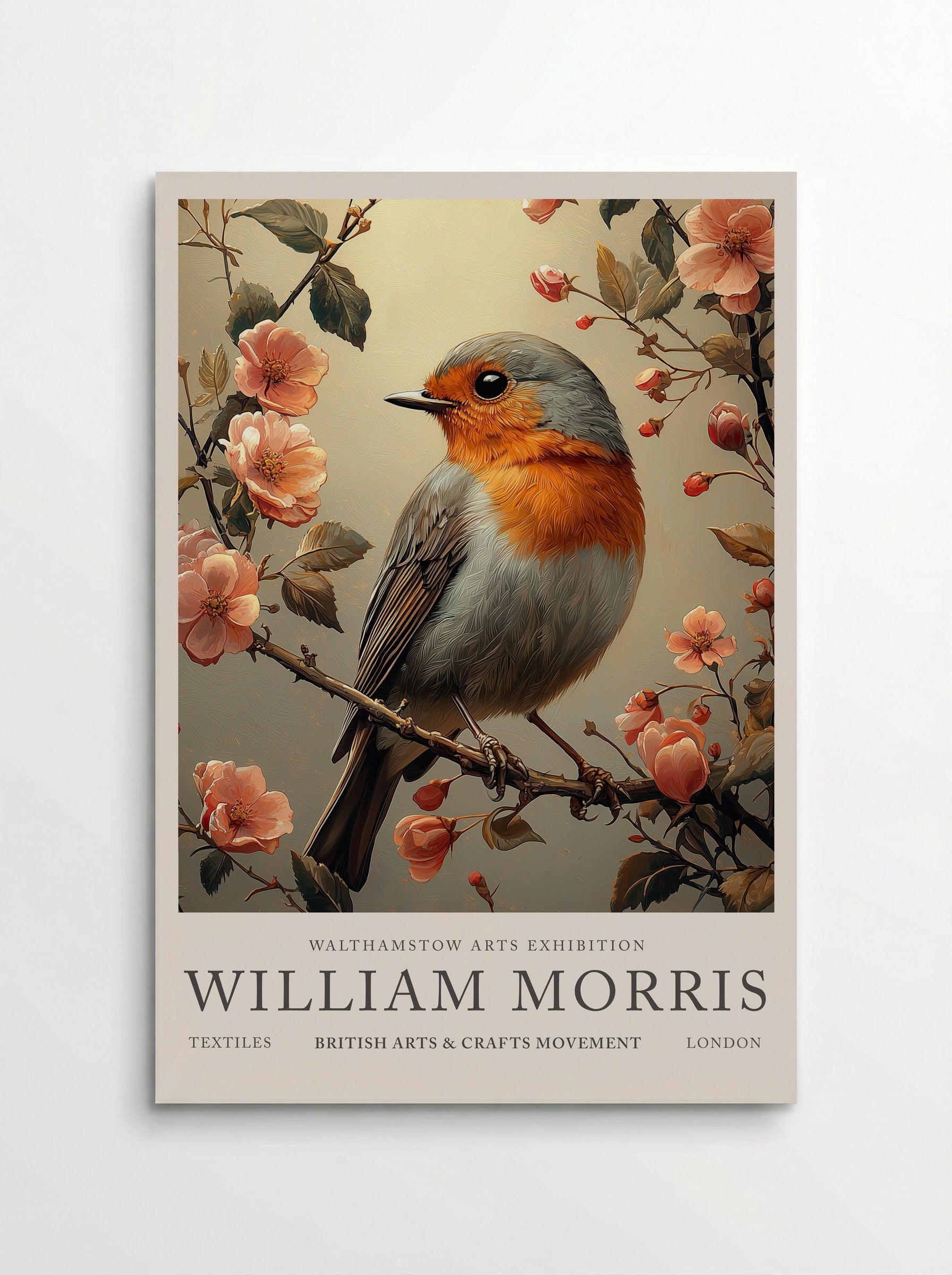 Robin Reflection - William Morris - Poster