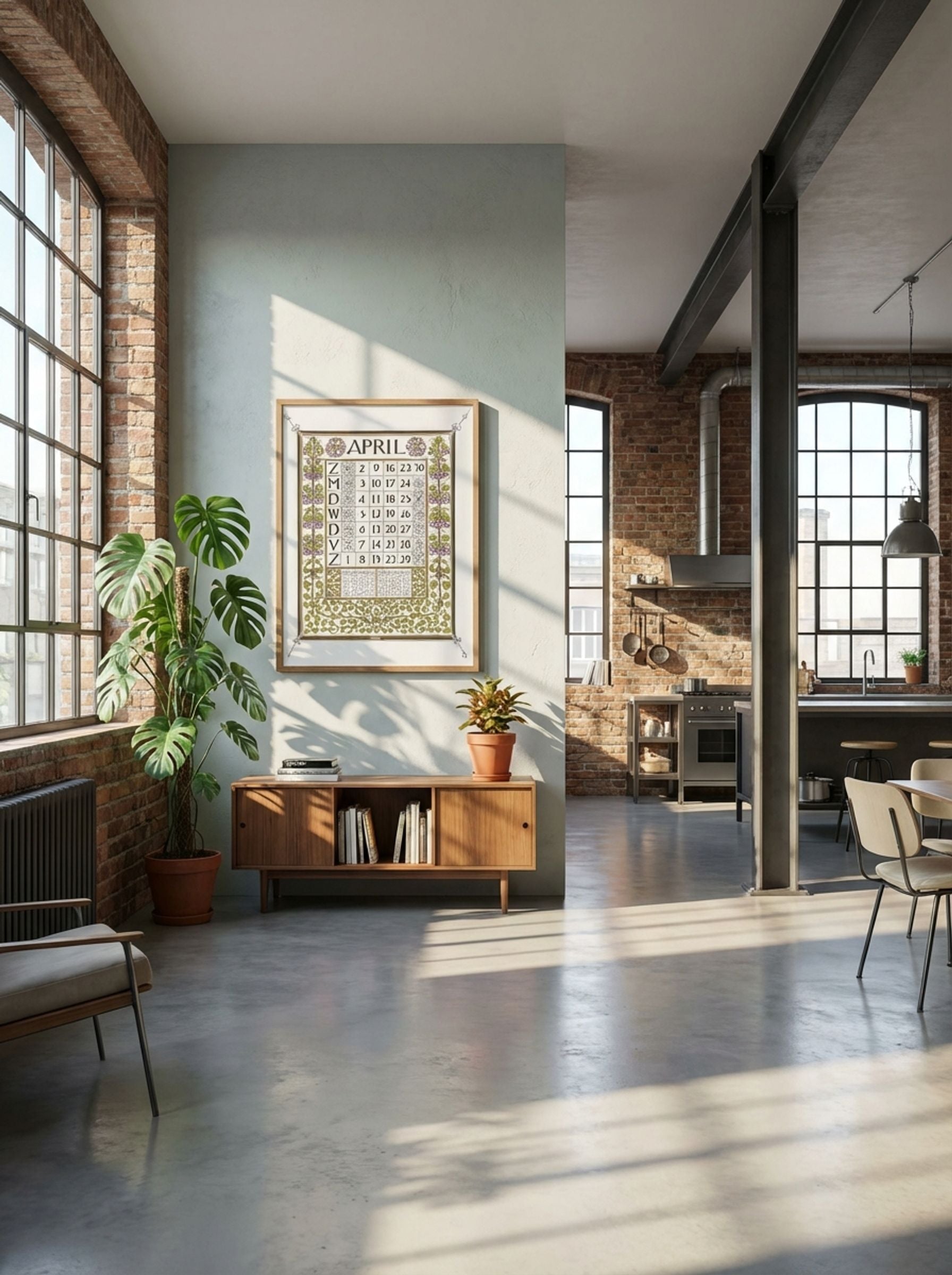 Calendar for April 1899 - Gerrit Willem Dijsselhof - Lifestyle