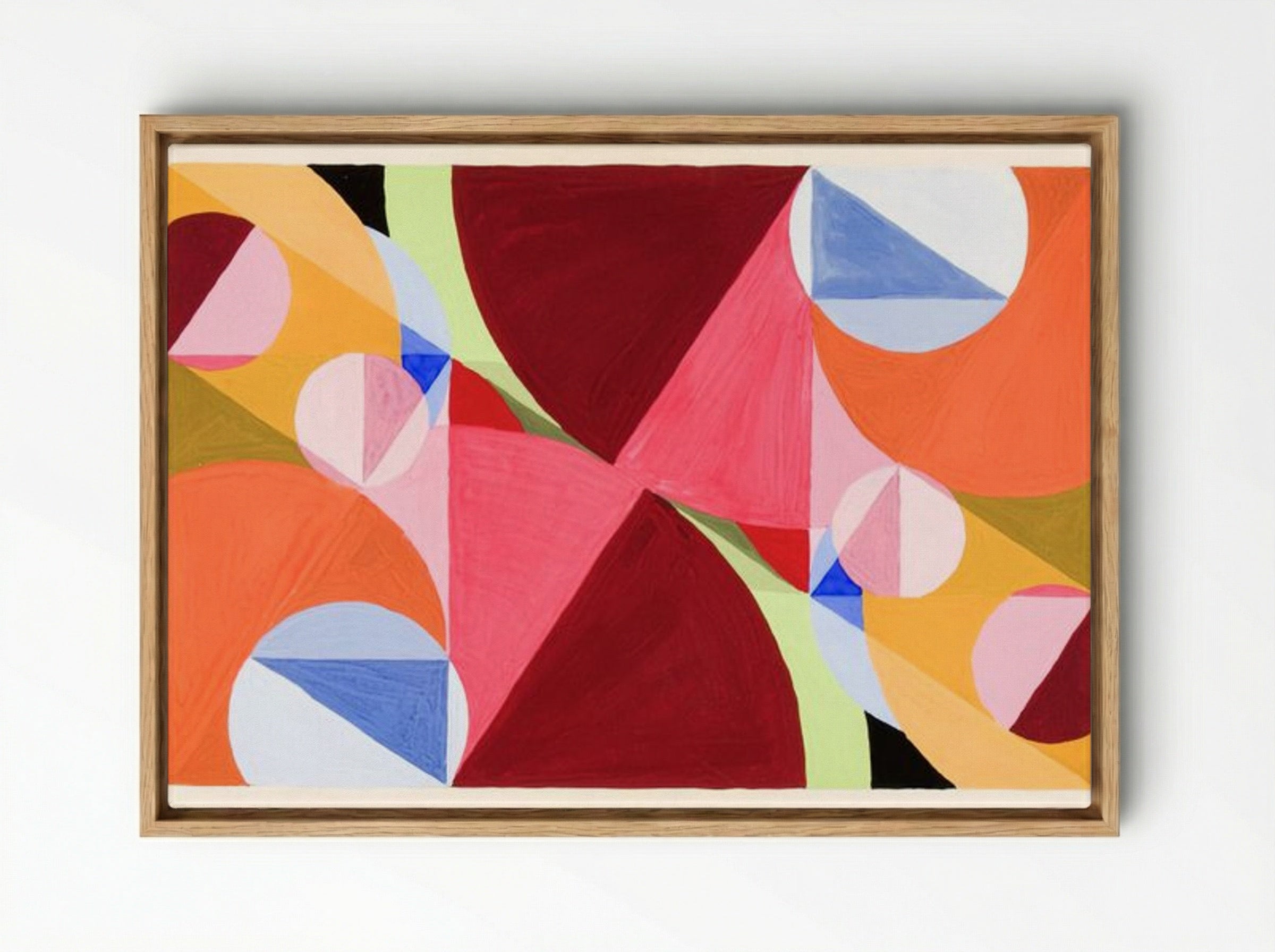 Area Broken by Perpendiculars - Joseph Schillinger - Framed Canvas Wood