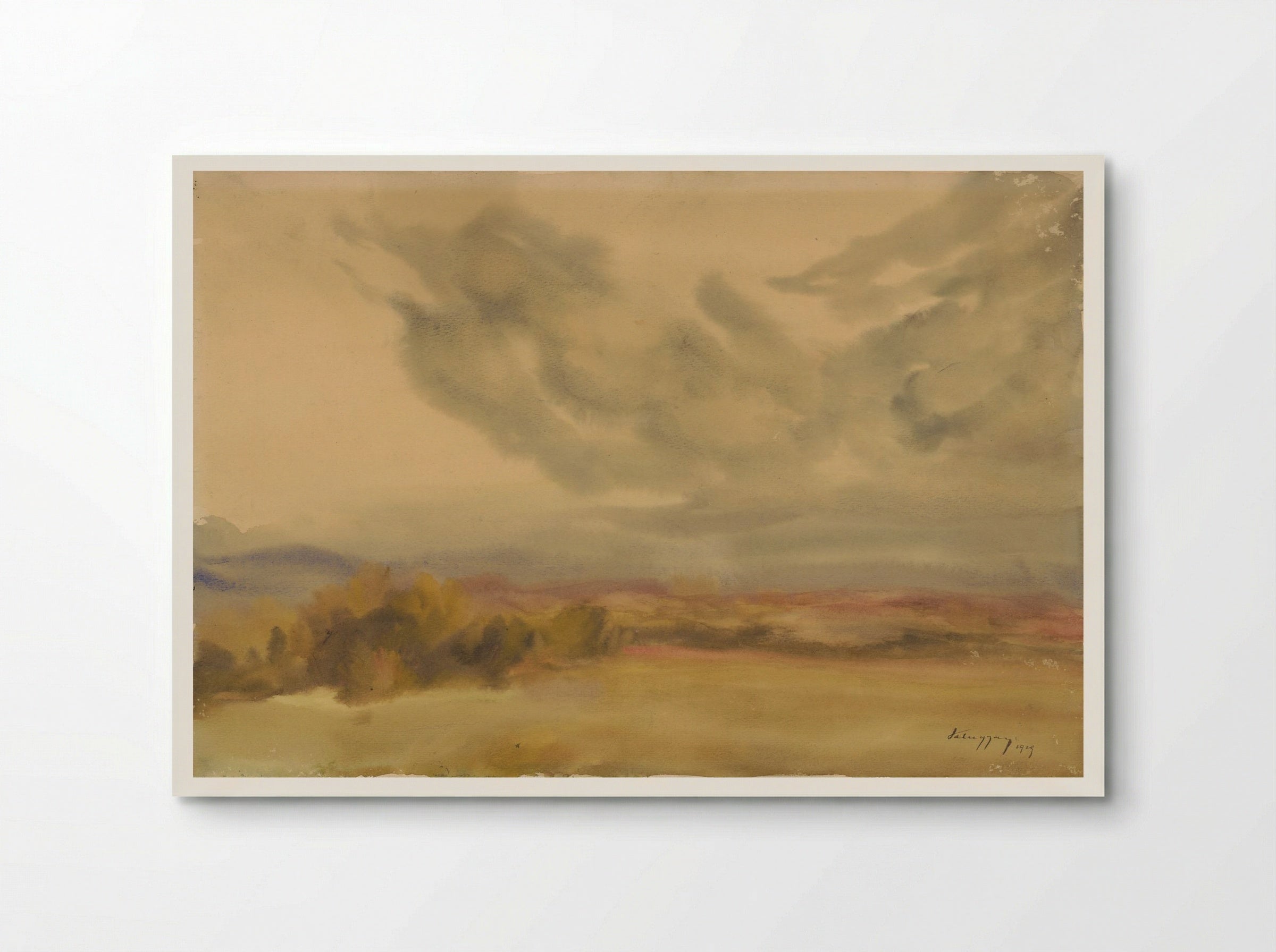 Clouds Over a Plain - Zolo Palugyay - Poster