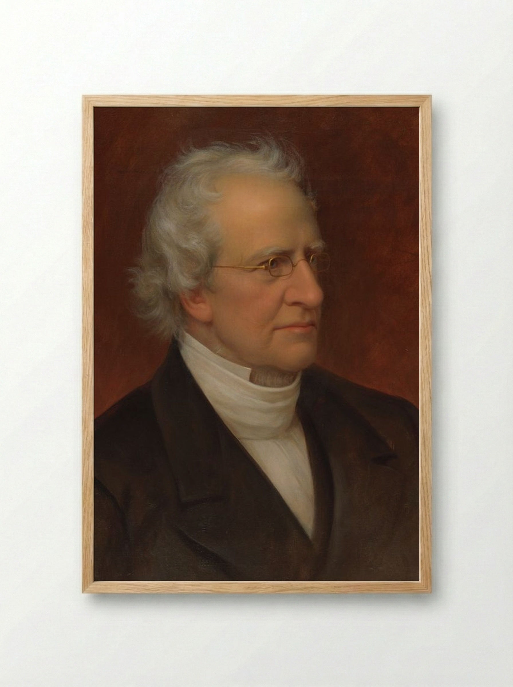 Portrait of the cleric Charles Hodge - John Neagle - Framed Print Wood