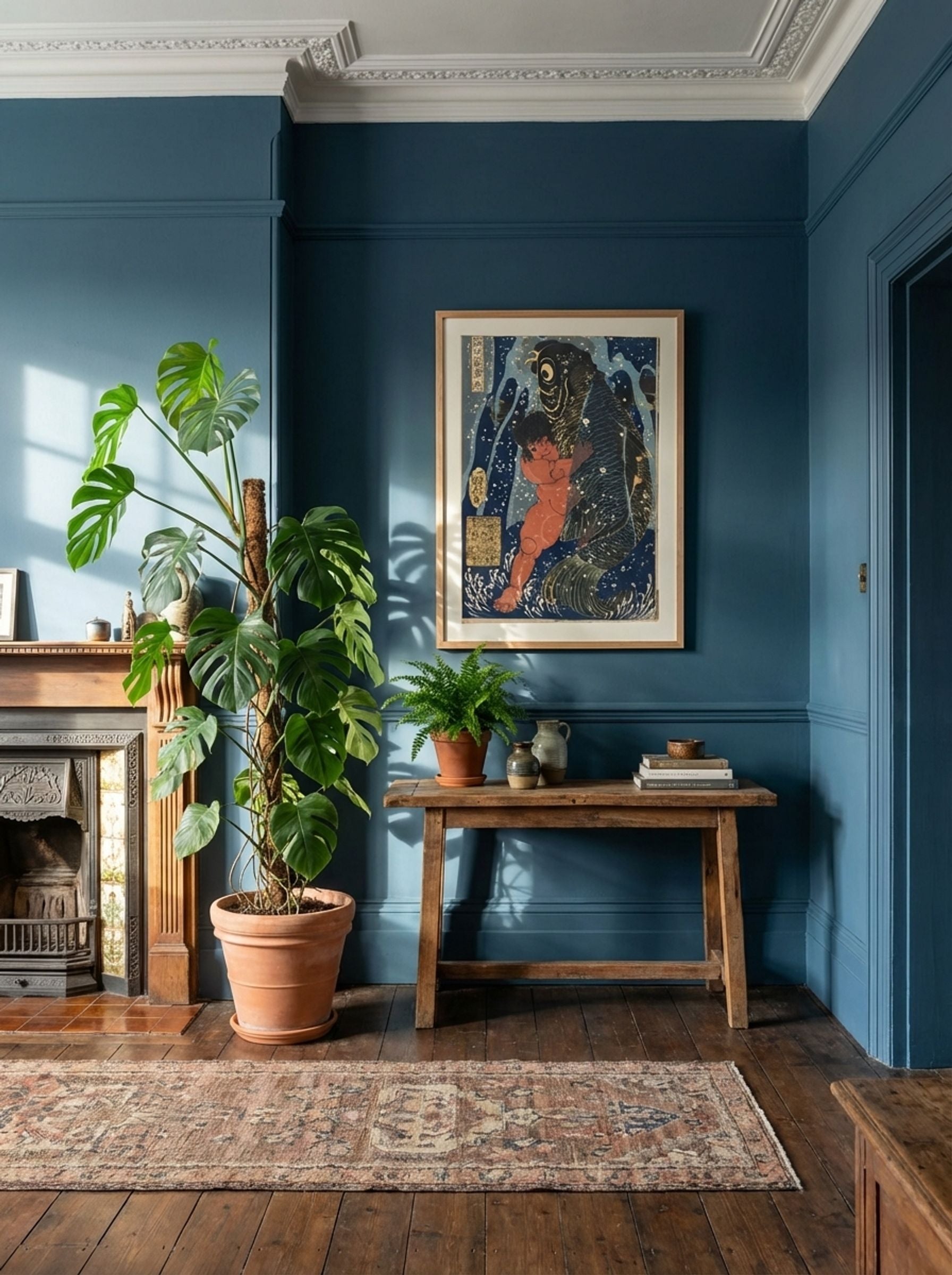 Oniwakamaru and the Giant Carp Fighting Underwater - Utagawa Kuniyoshi - Lifestyle