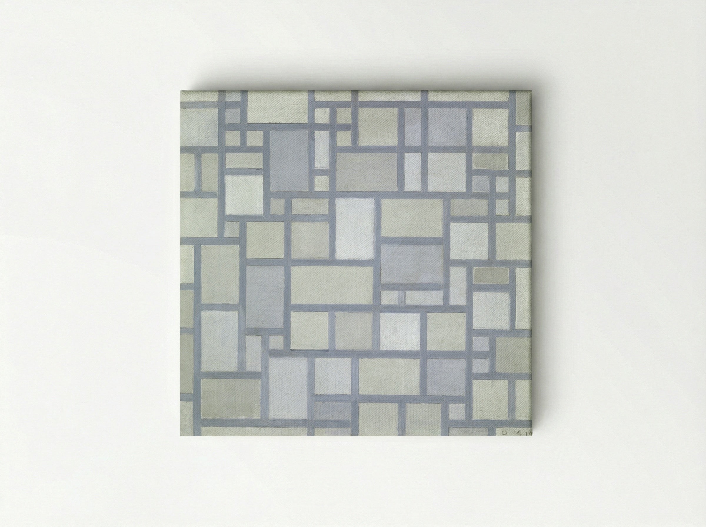 Composition with Gray Lines - Piet Mondrian - Canvas