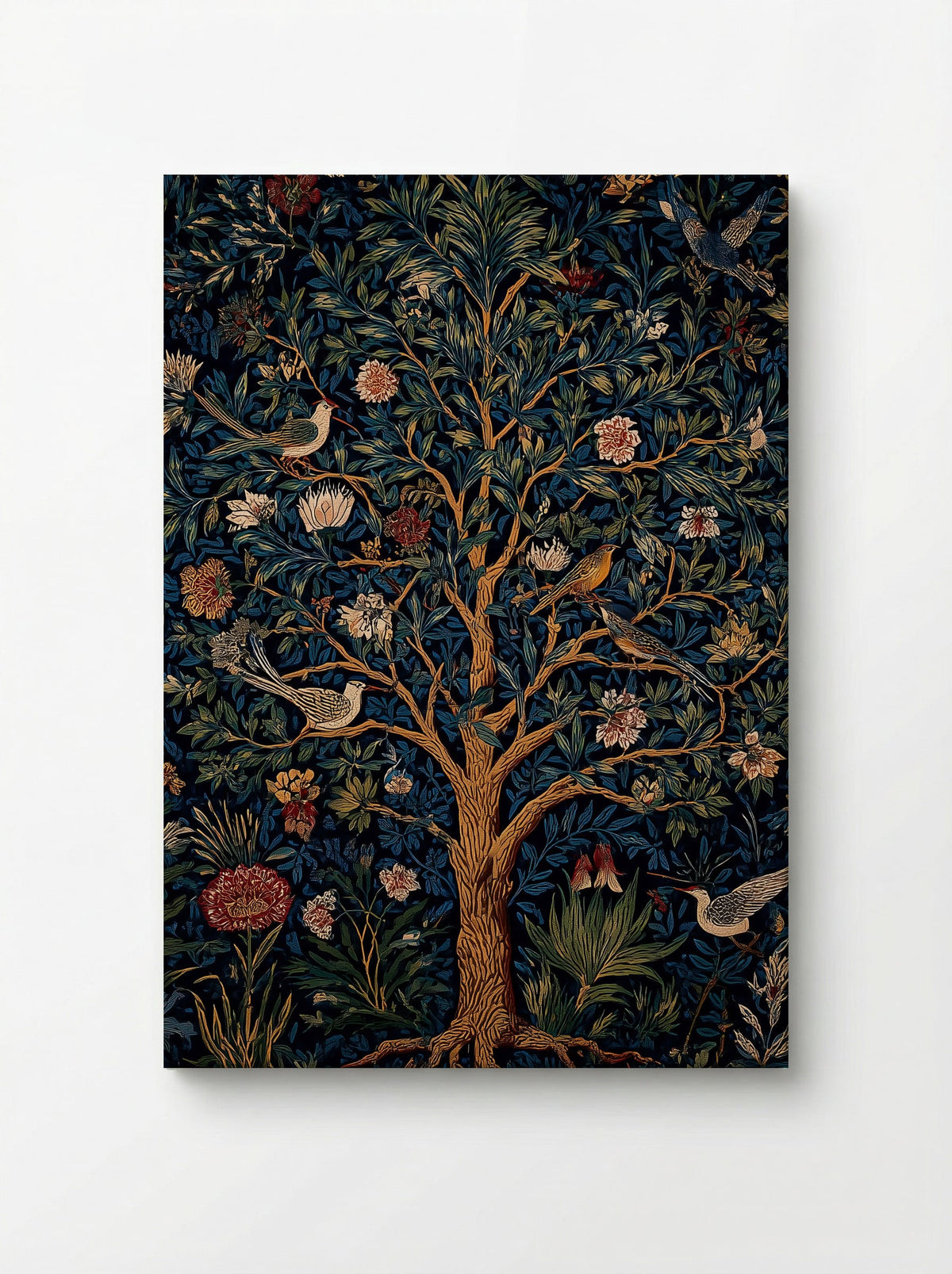 Songbirds in the Midnight Garden - William Morris - Fine Art Print