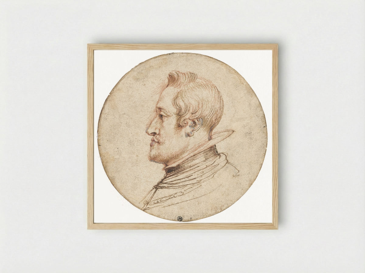 Portrait of Archduke Charles of Austria (Don Carlos) - Peter Paul Rubens - Framed Print Wood