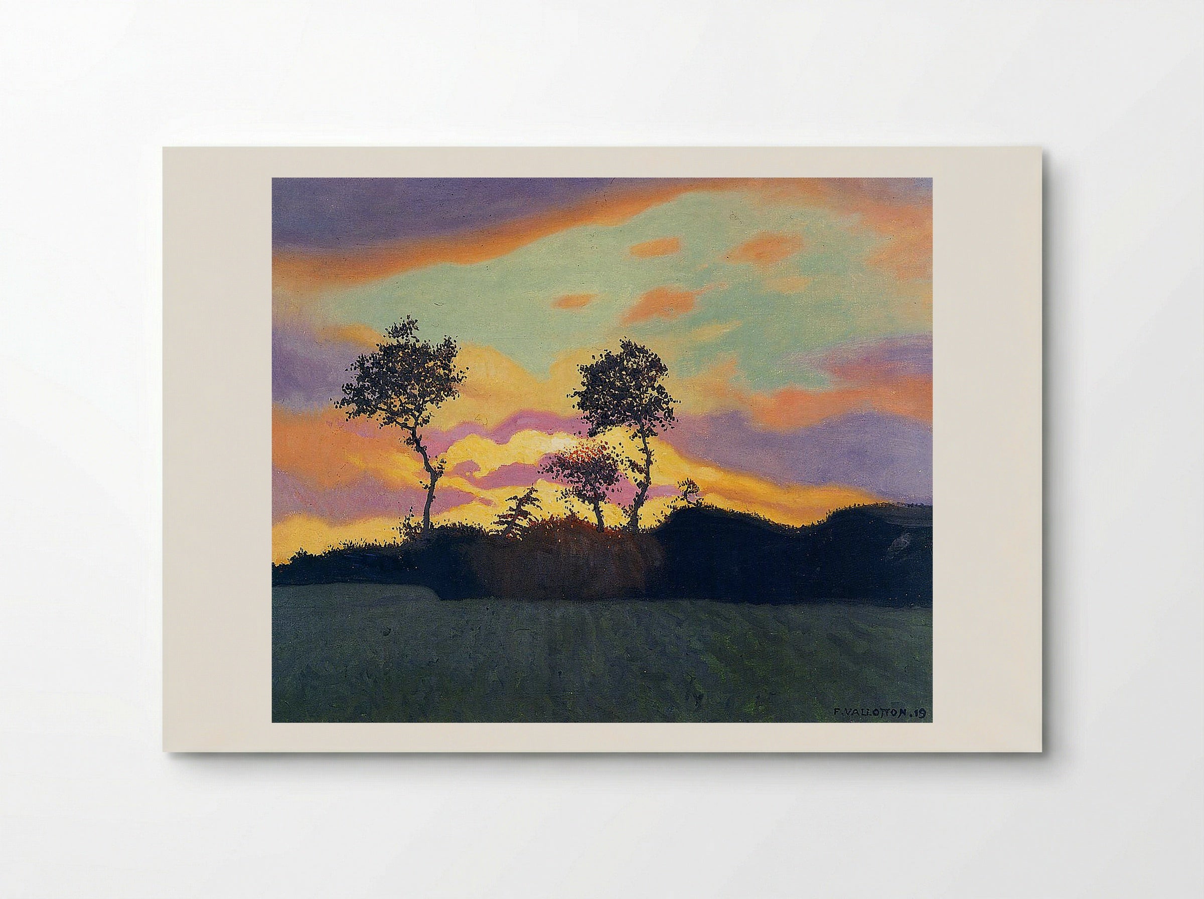Landscape at Sunset - Félix Vallotton - Poster