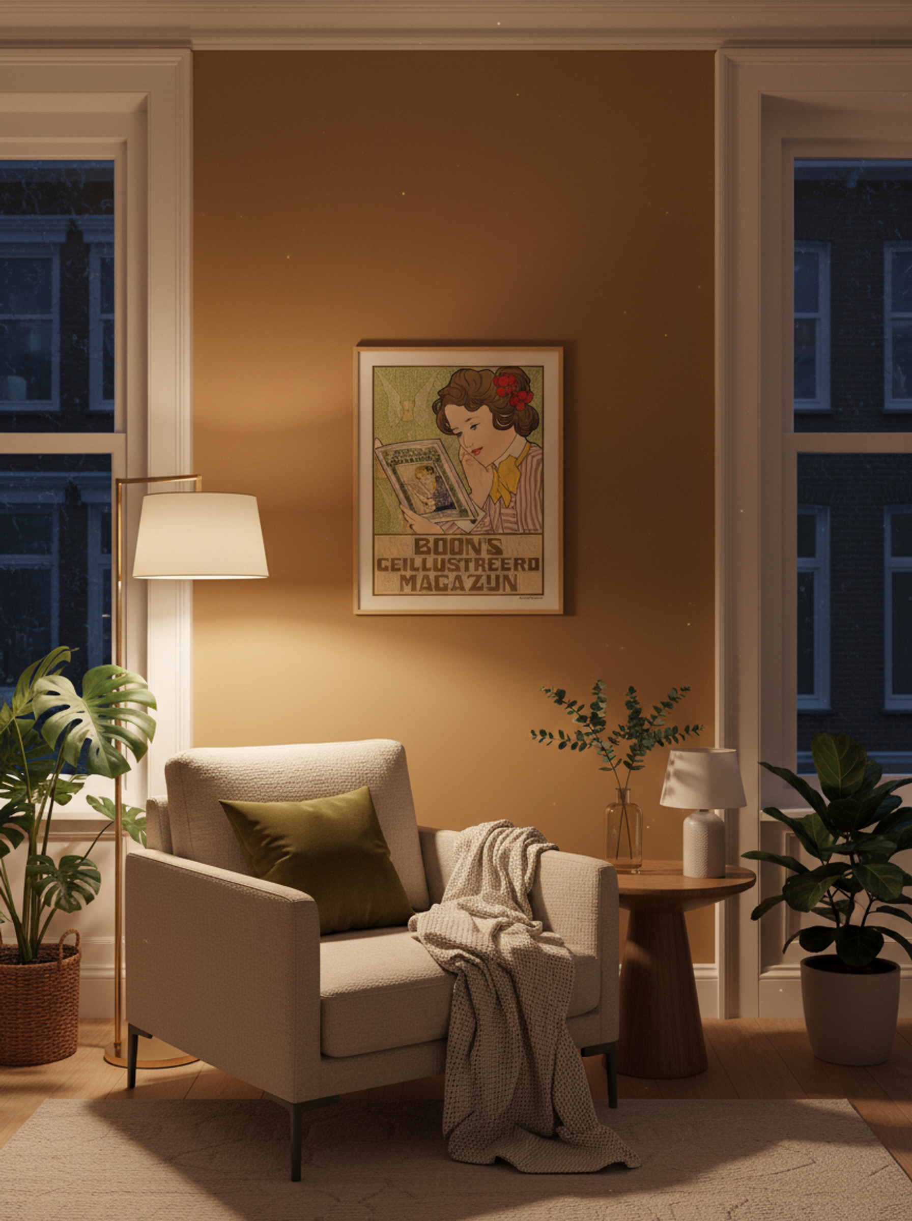 Affiche voor Boon's Geïllustreerd Magazijn - Johann Georg van Caspel - Lifestyle