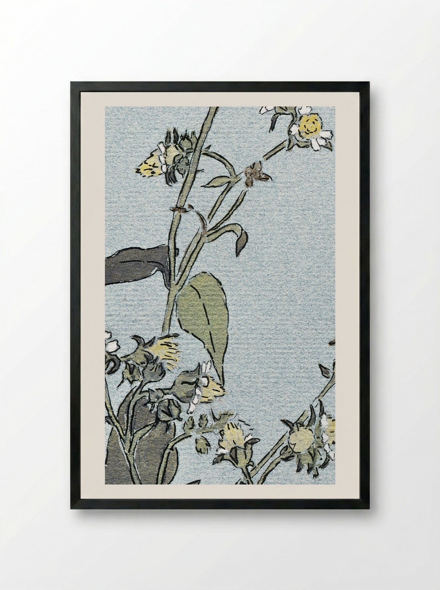 Leaf Cup (1915) - Hannah Borger Overbeck - Framed Print Black
