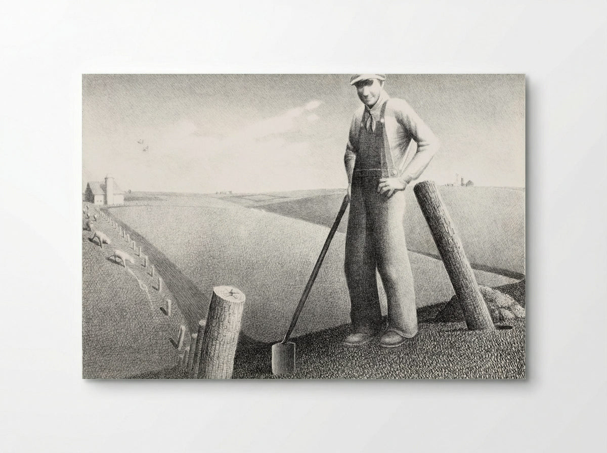 In the Spring - Grant Wood - Poster