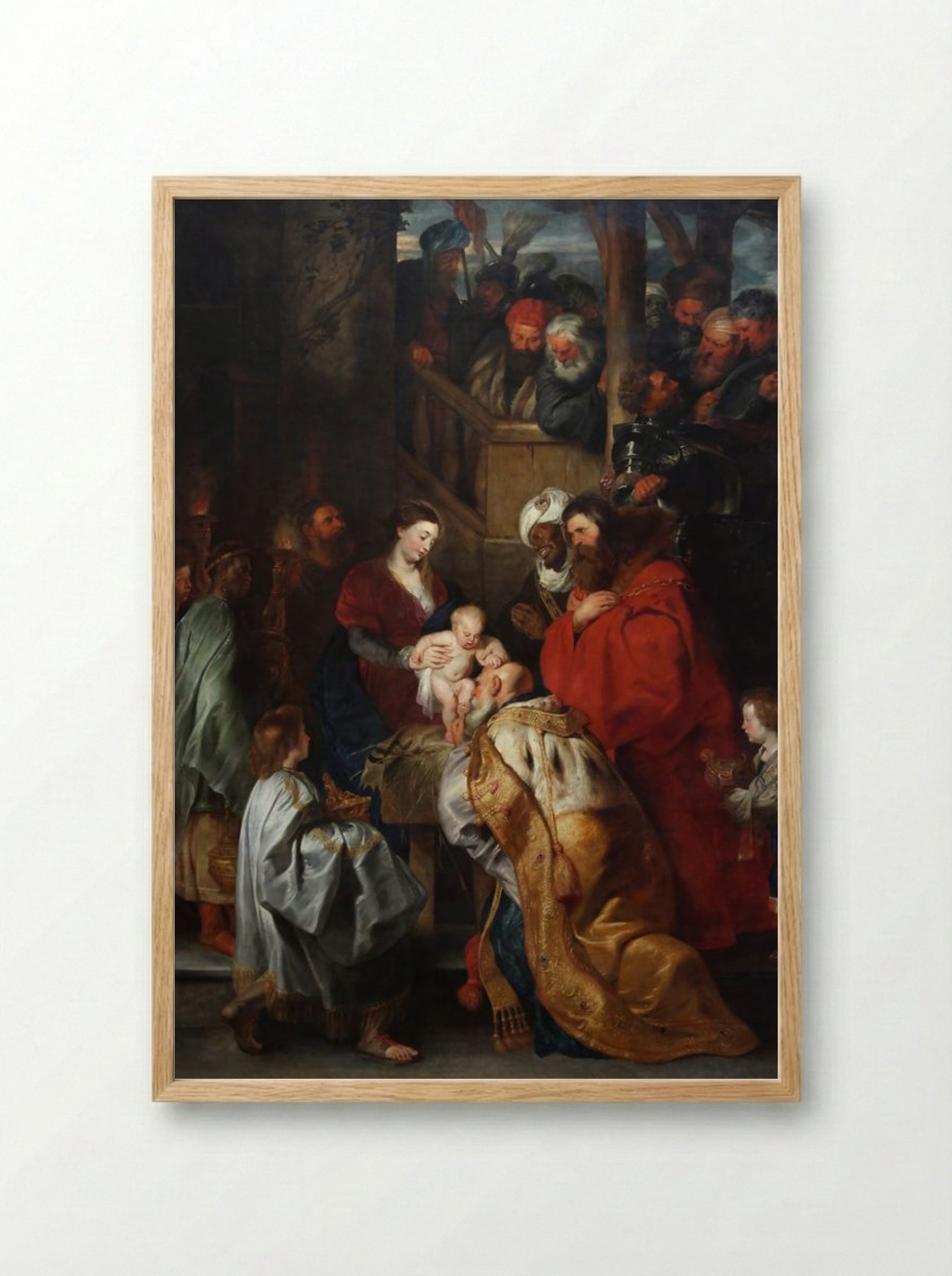 Adoration of the Magi - Peter Paul Rubens - Framed Print Wood