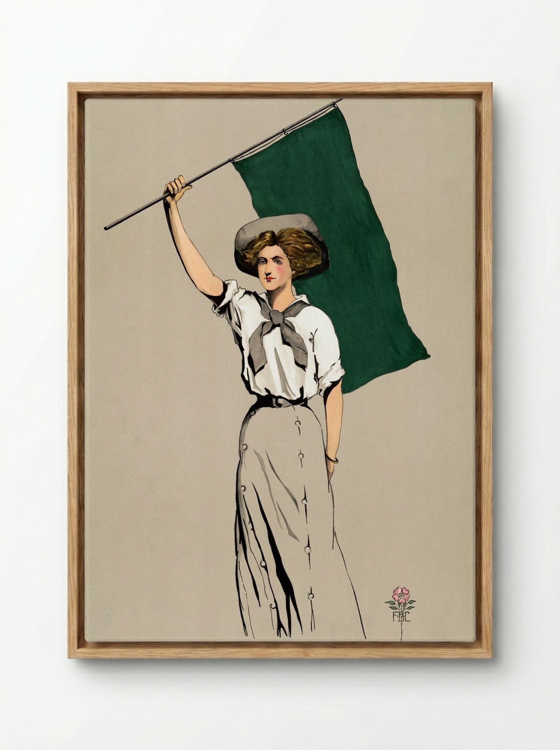 Sweet Briar - Florence Carlyle - Framed Canvas Wood