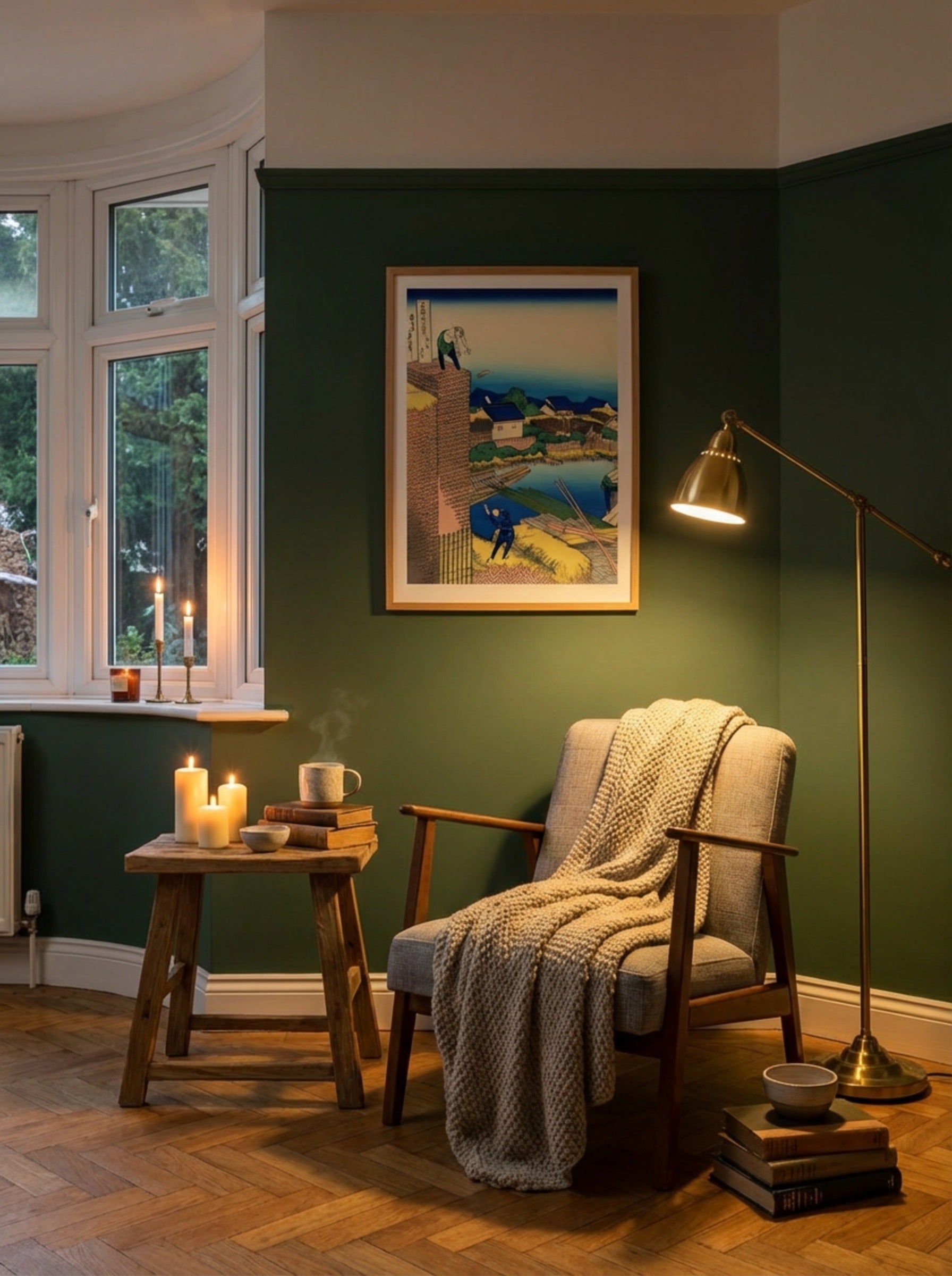 Honjo Tatekawa, the Timberyard at Honjo – Fine Art Print