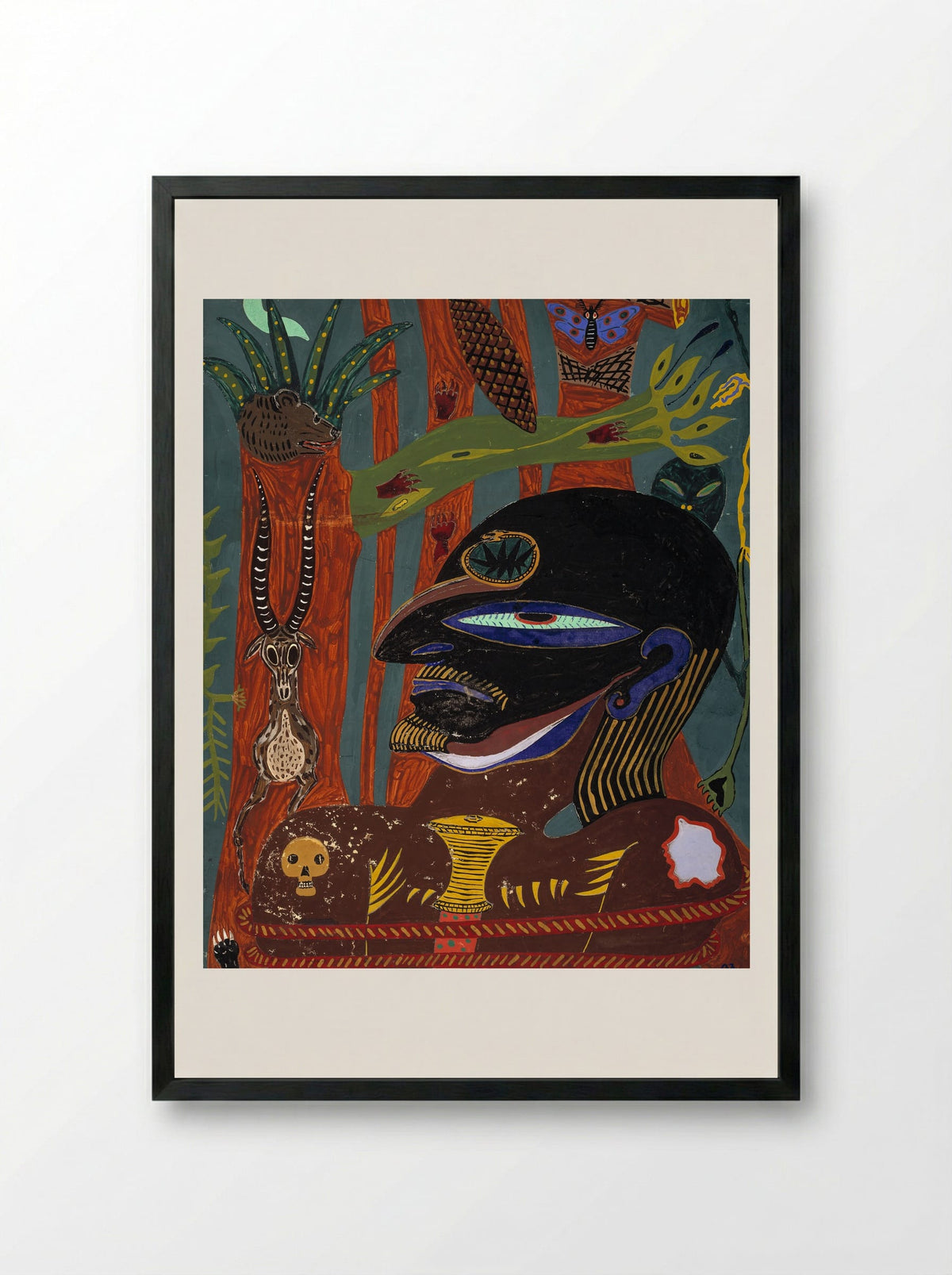 Eye of the Hunter - Edvard Petersen - Framed Print Black