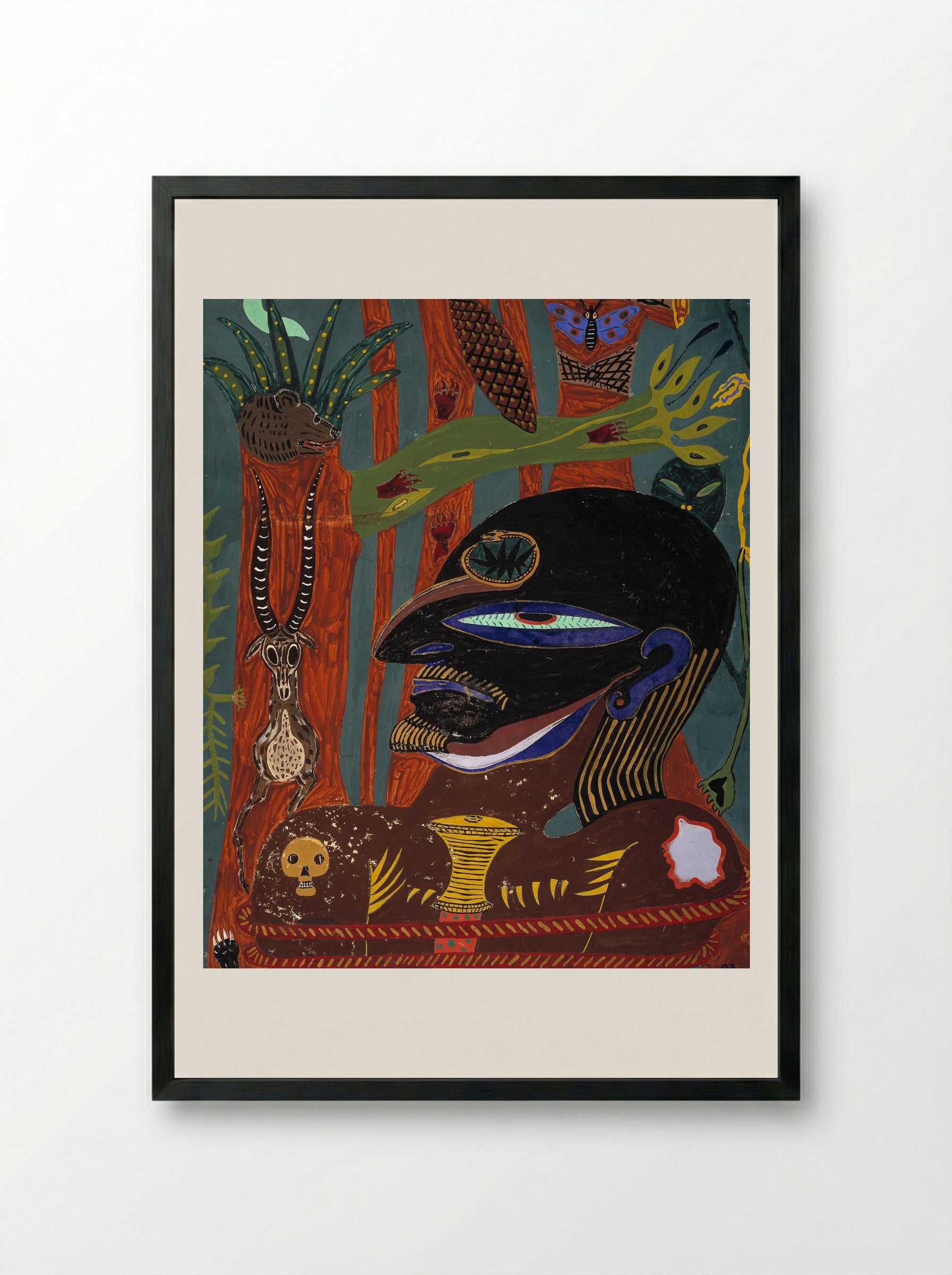 Eye of the Hunter - Edvard Petersen - Framed Print Black