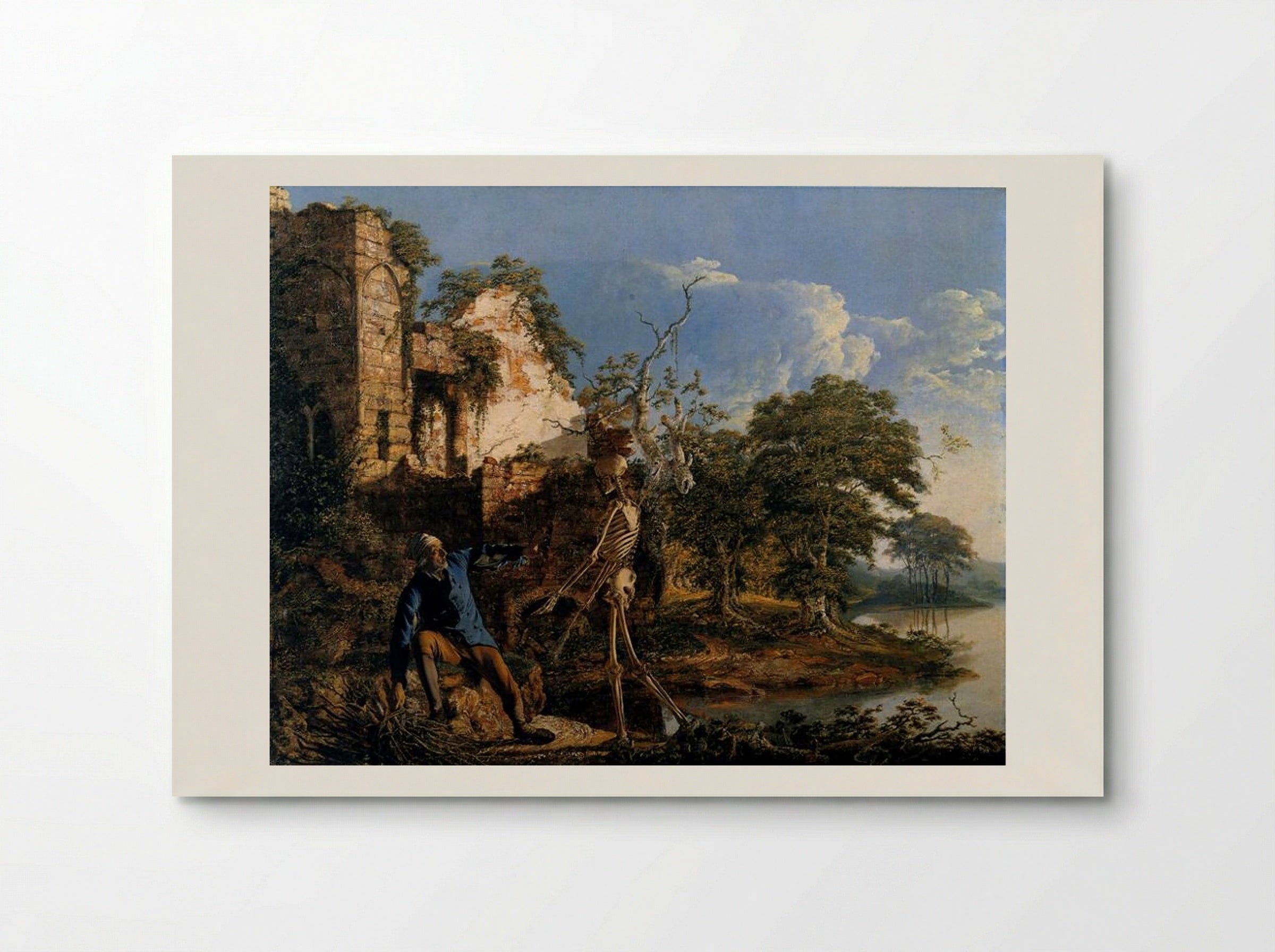 The Old Man and Death - Joseph Wright - Poster