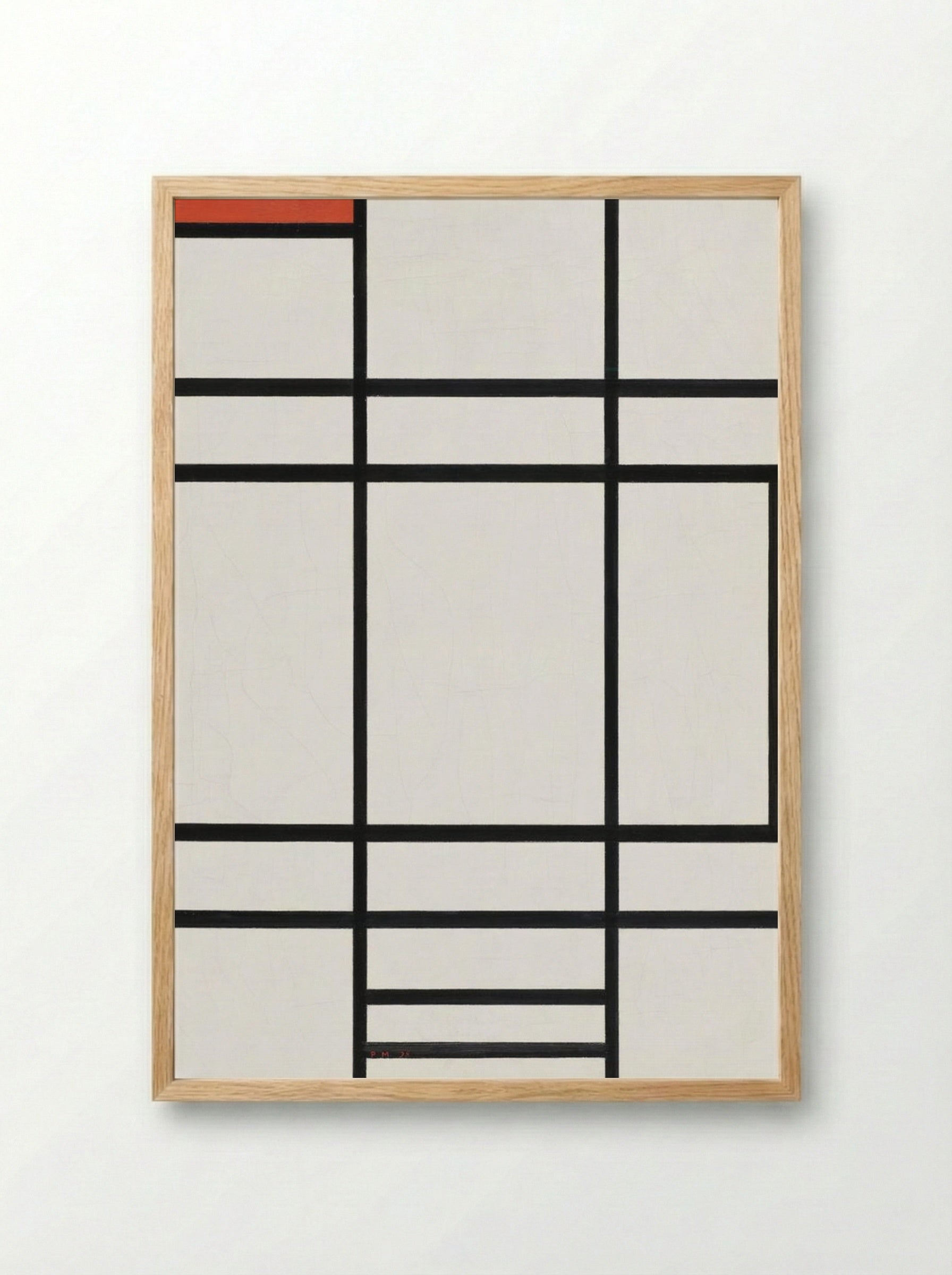 Composition with Red, Yellow and Blue - Piet Mondrian - Framed Print Wood