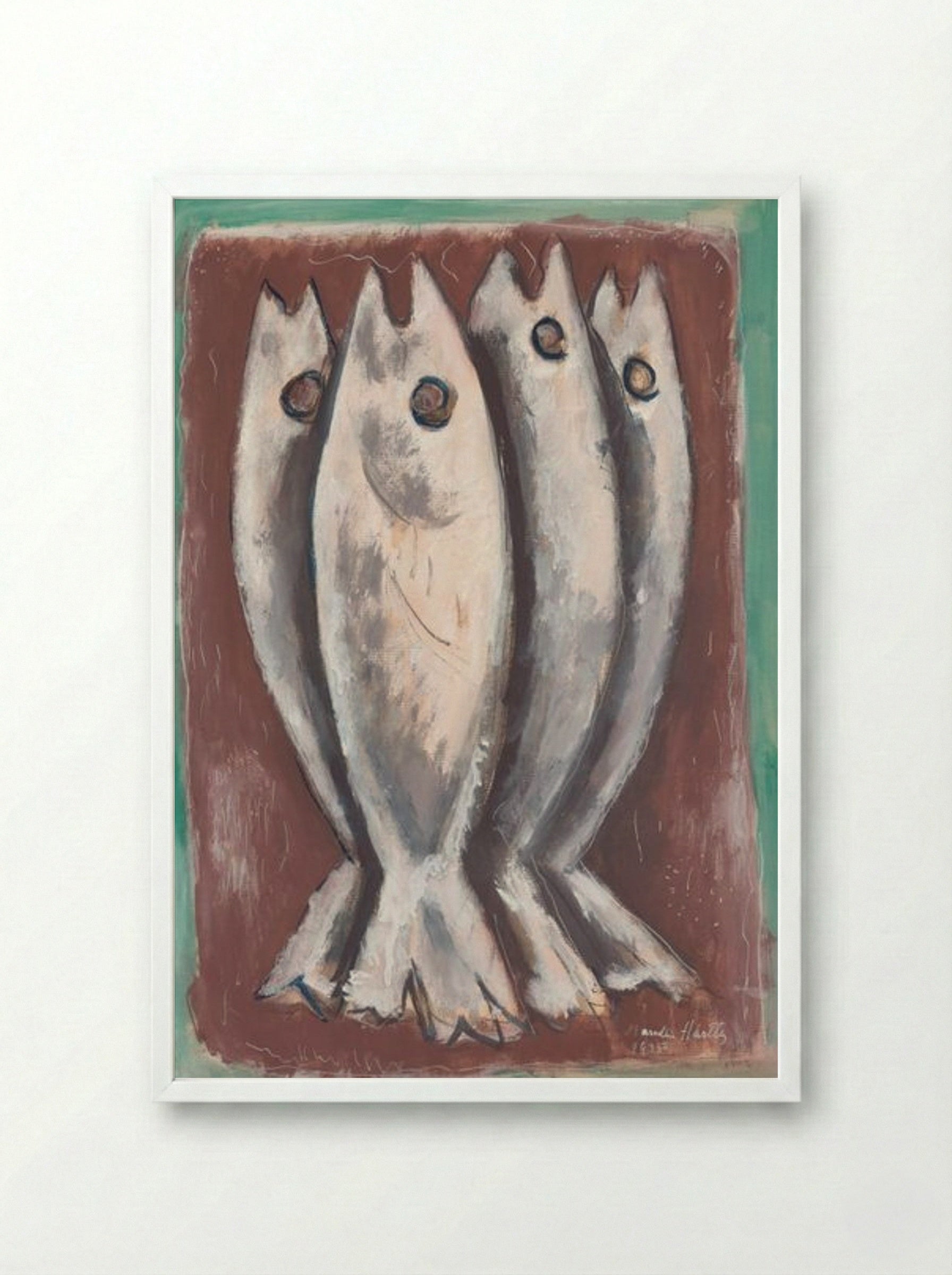 Sea Ghosts - Marsden Hartley - Framed Print White