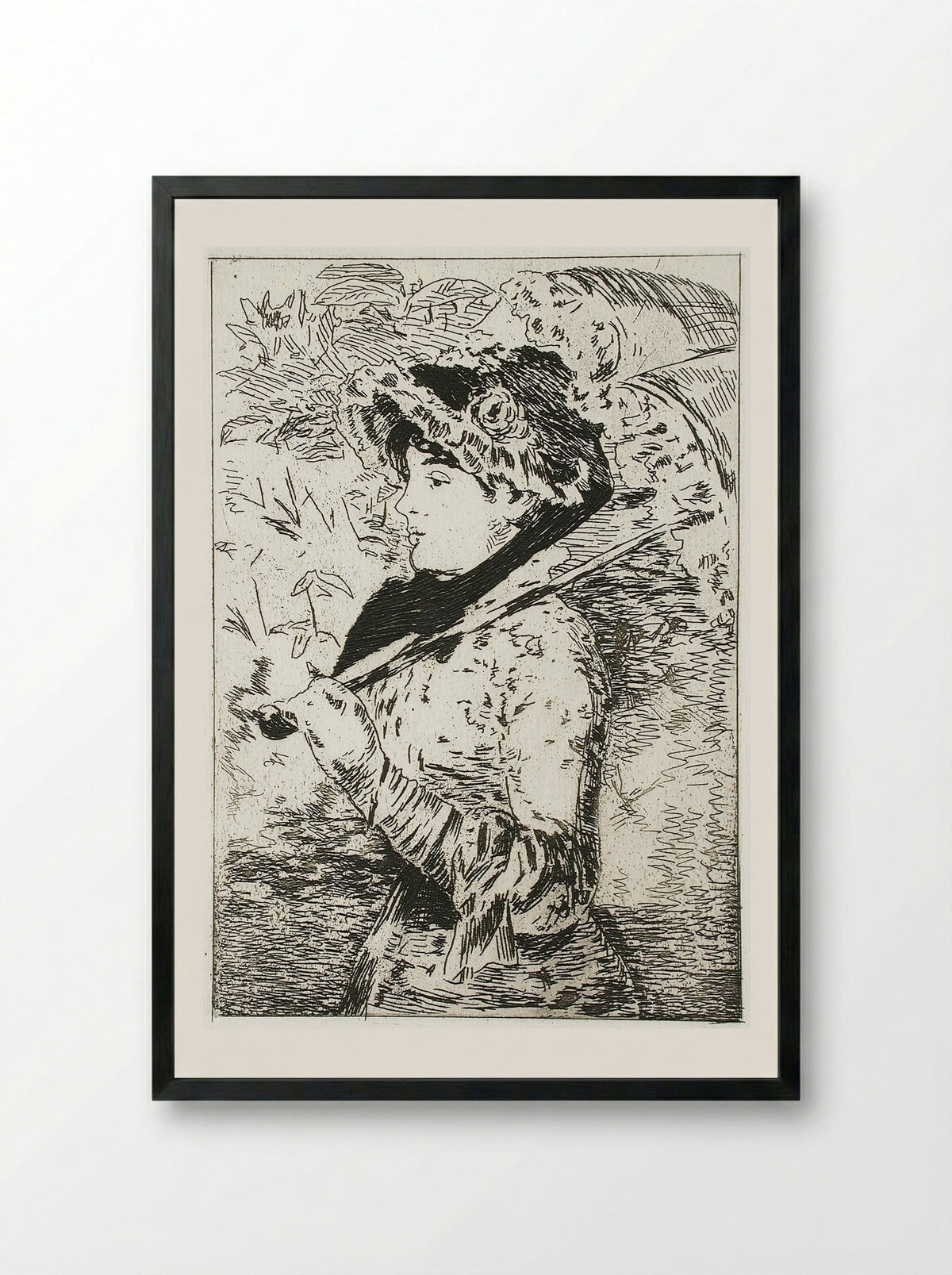 Jeanne (Spring) (Jeanne II) - Édouard Manet - Framed Print Black