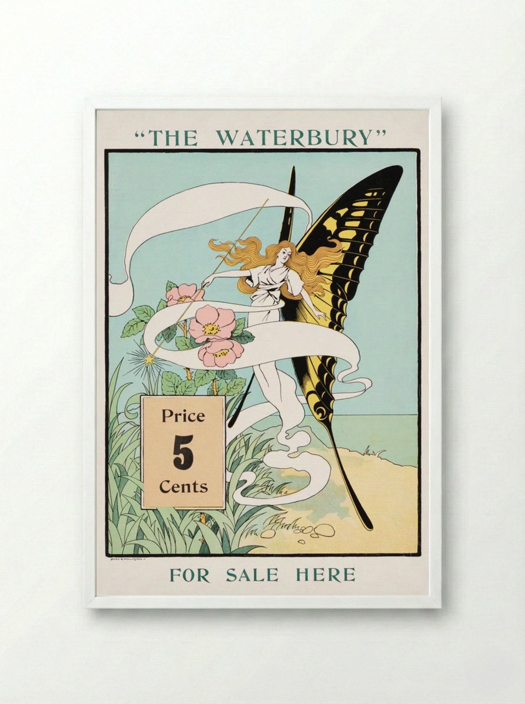 The Waterbury (Advertising Poster) - Ames & Rollinson - Framed Print White