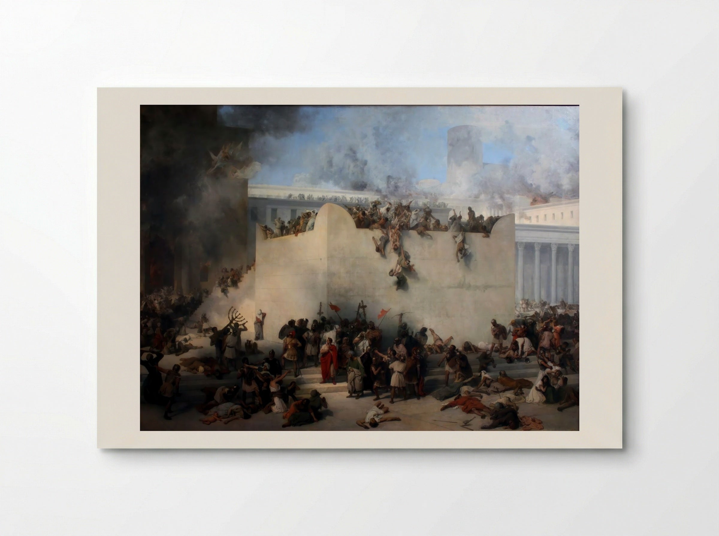 The Destruction of the Temple of Jerusalem - Francesco Hayez - Poster