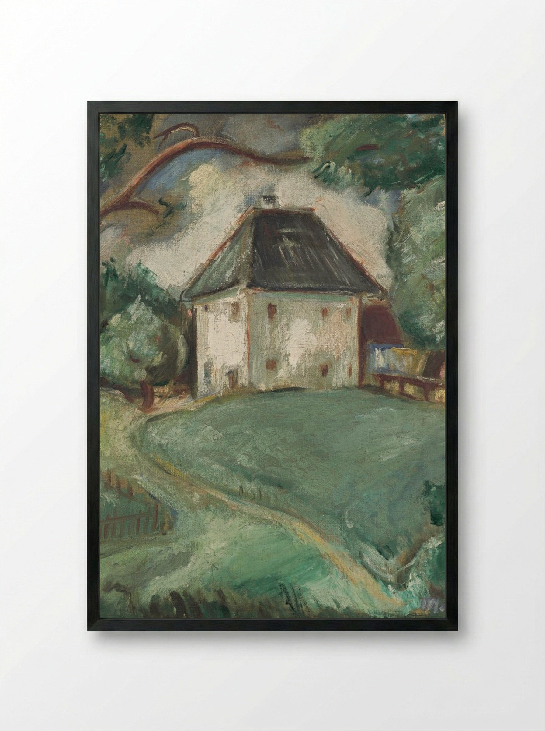 Landscape near Trebon - Cyprián Majerník - Framed Print Black