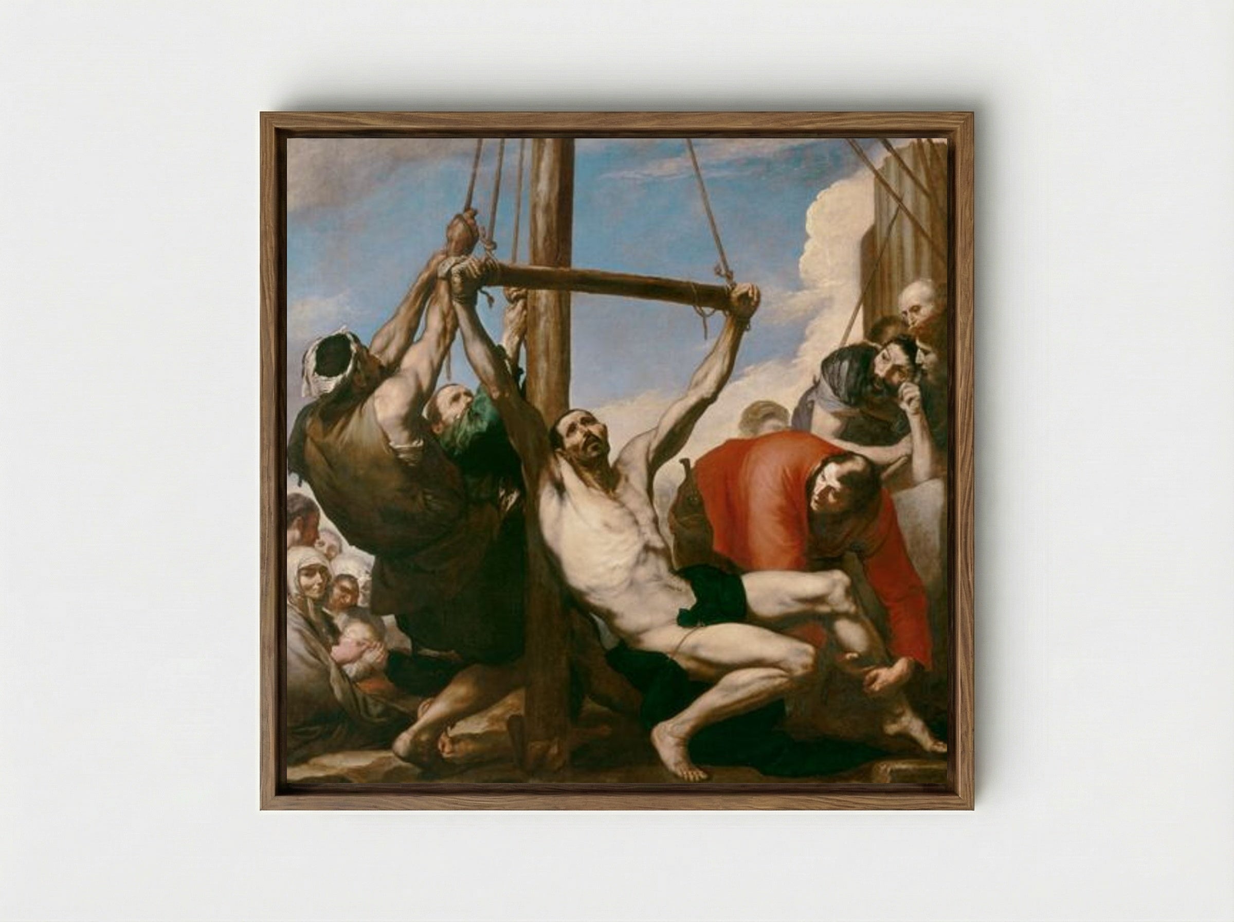 The Martyrdom of Saint Philip - Jusepe de Ribera - Framed Canvas Wood