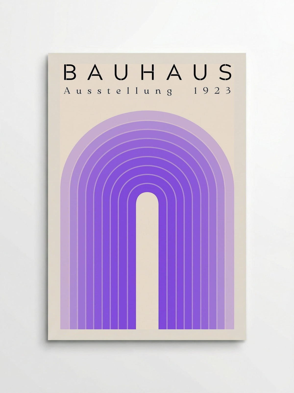 Bauhaus Violet Arch – 1923 Exhibition Poster - Poster