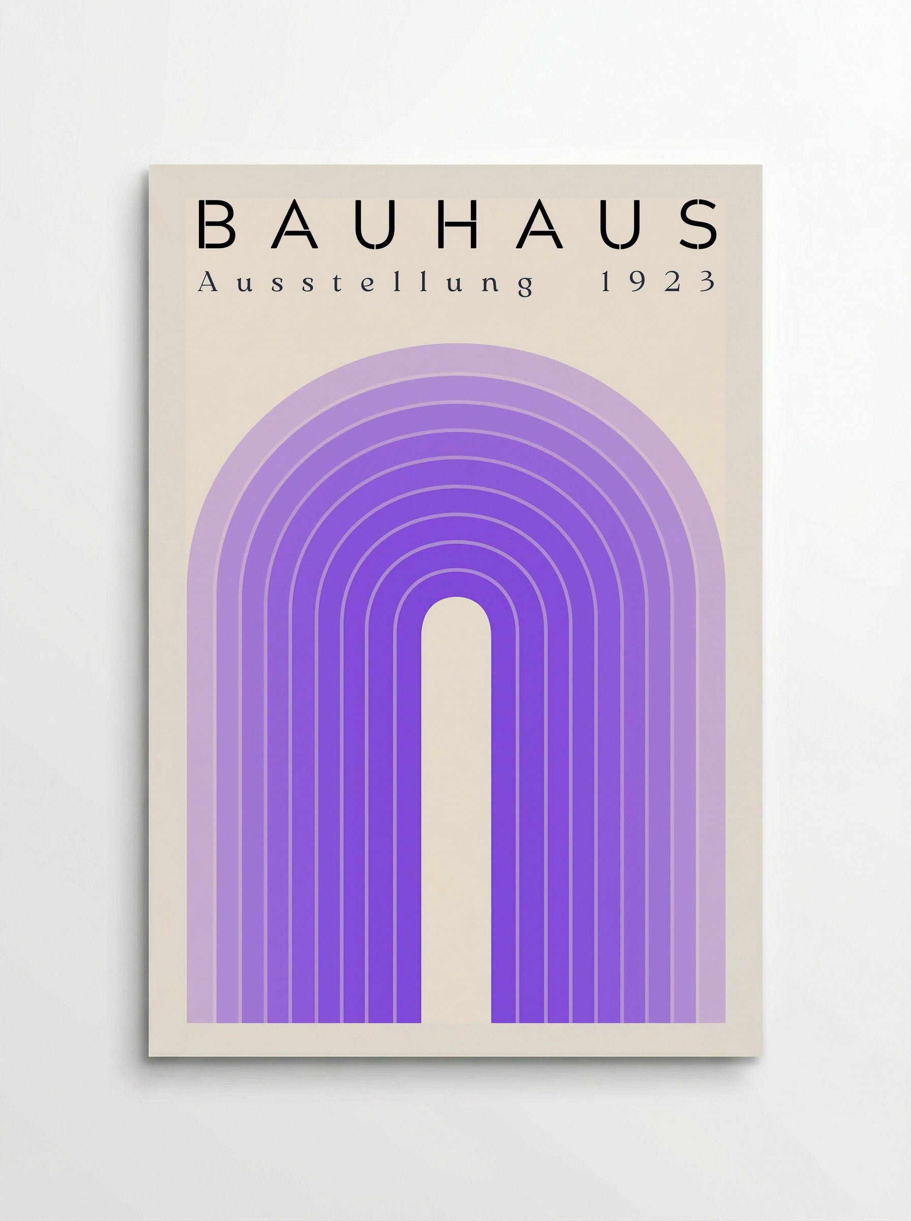 Bauhaus Violet Arch – 1923 Exhibition Poster - Poster