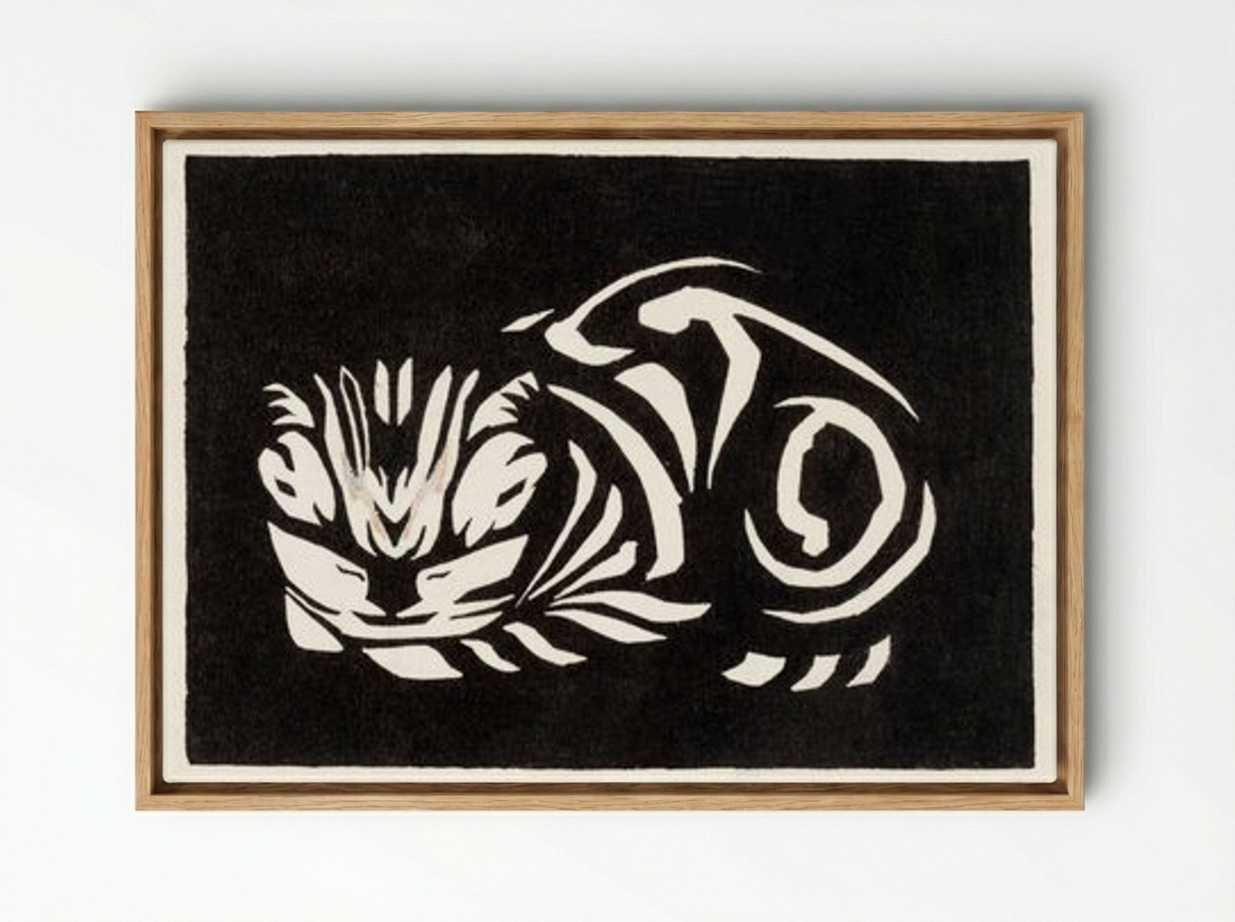 Cat - Julie de Graag - Framed Canvas Wood