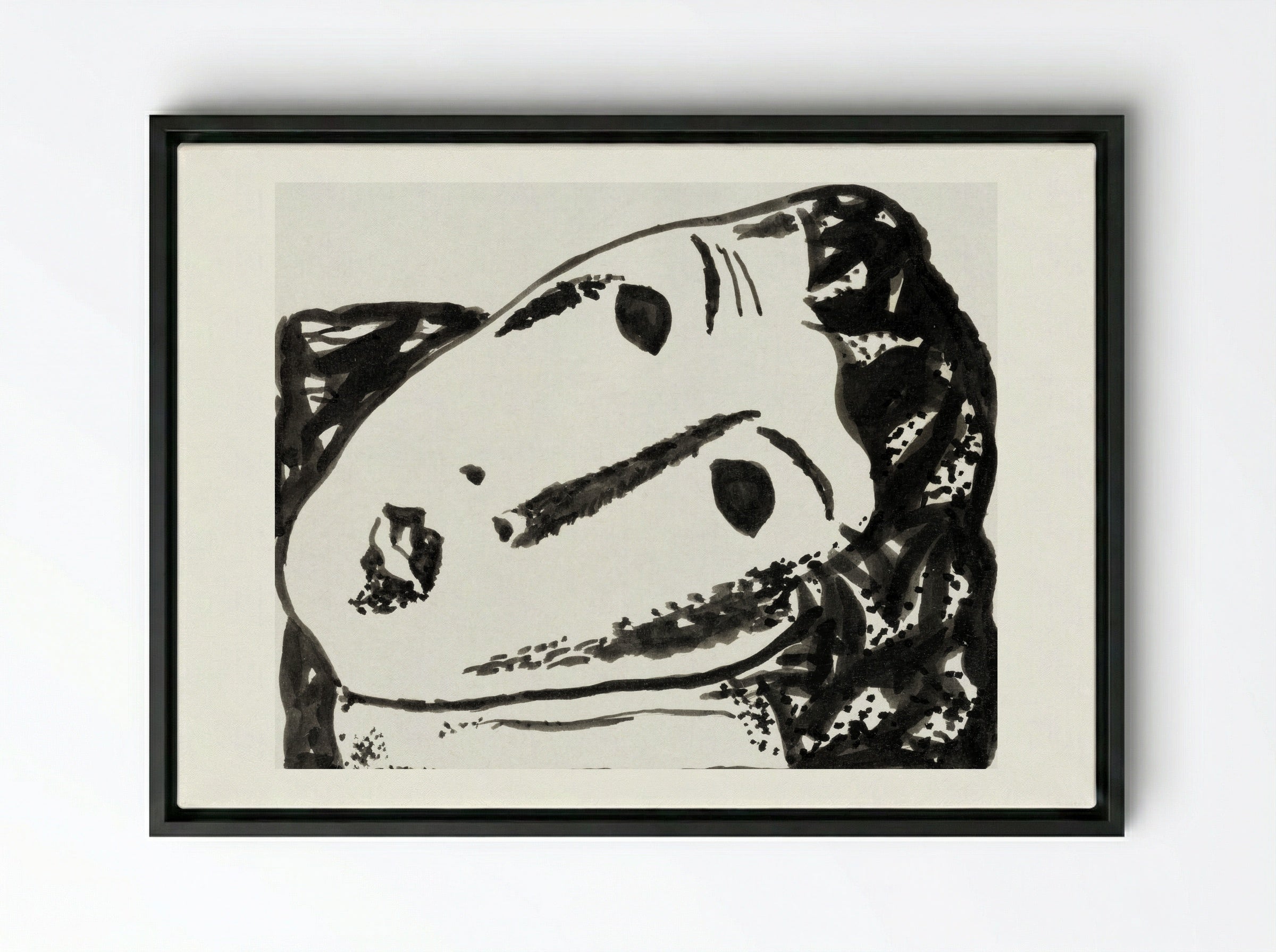 Vignette for 'L'art Hollandais contemporain' - Gustave De Smet - Framed Canvas Black