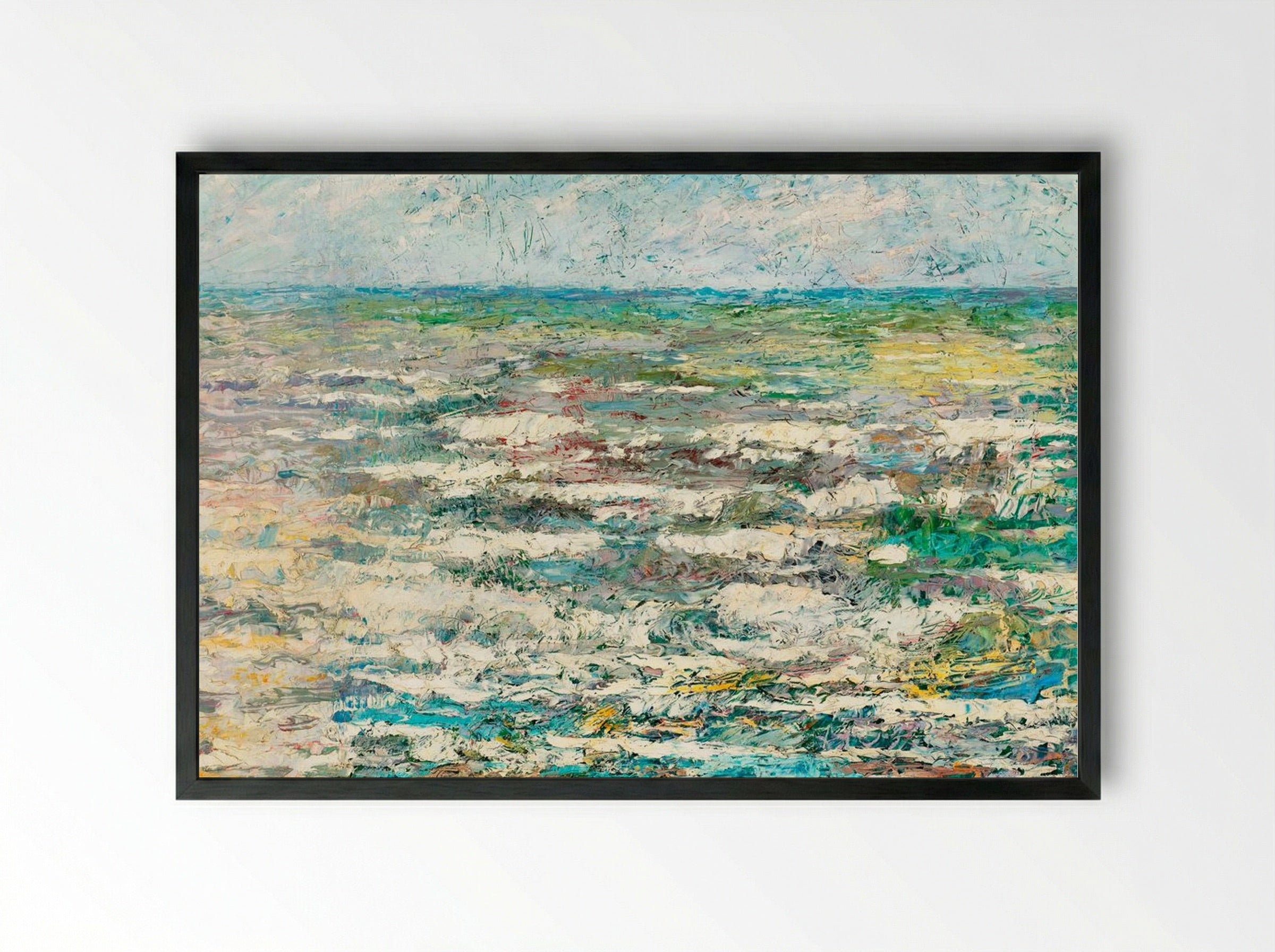 The Sea - Jan Toorop - Framed Print Black