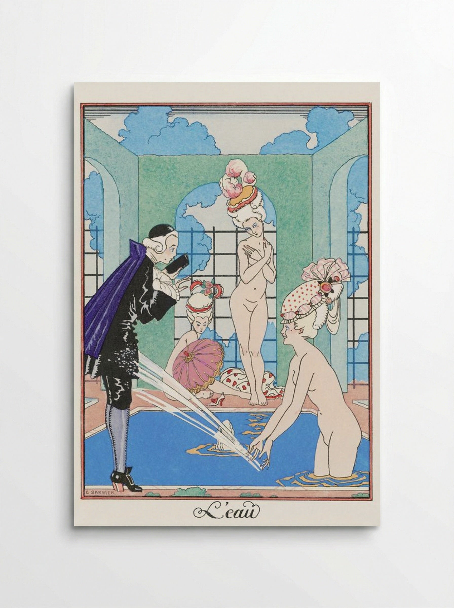 L'Eau - George Barbier - Poster