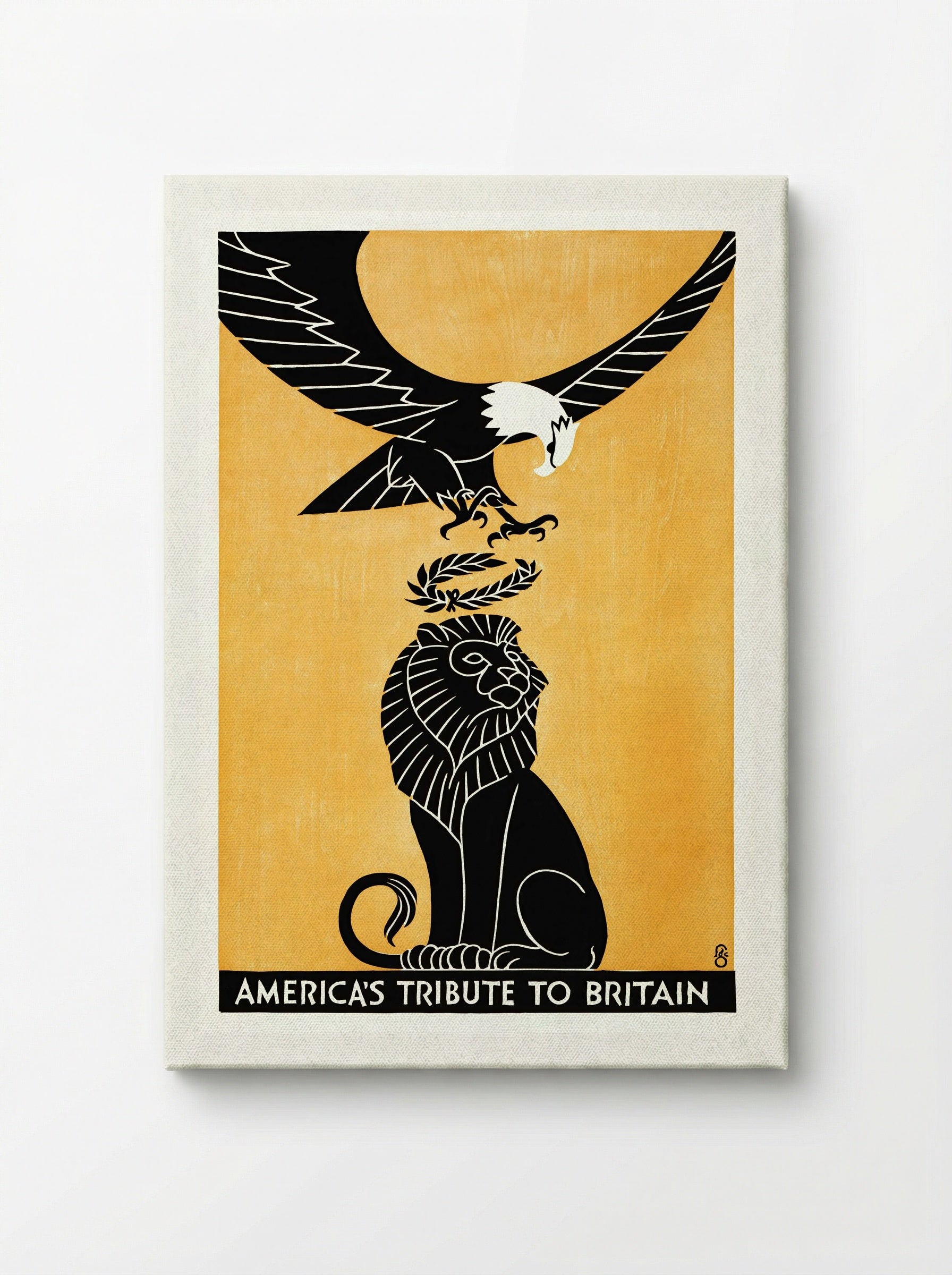 America's Tribute to Britain - Fred G. Cooper - Canvas