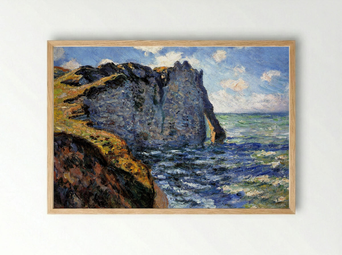 The Manneporte near Étretat - Claude Monet - Framed Print Wood