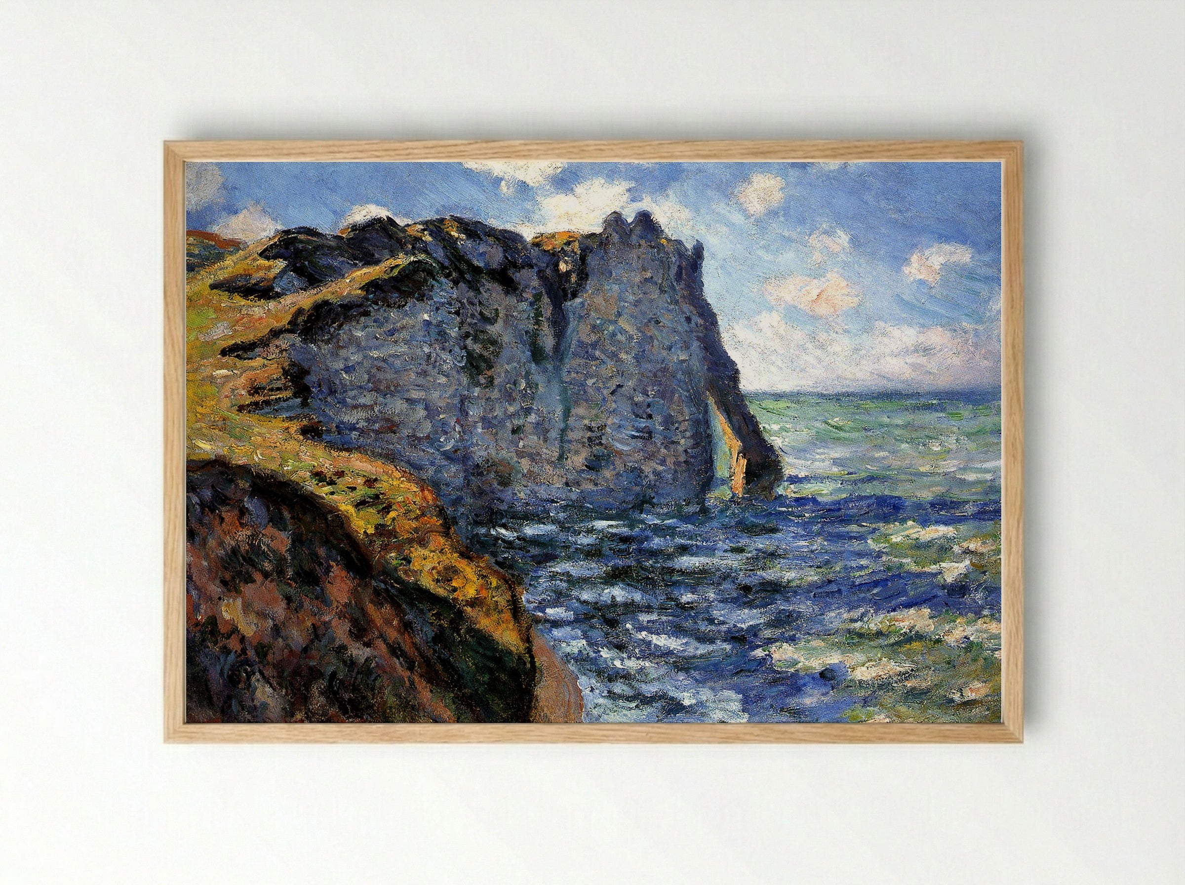 The Manneporte near Étretat - Claude Monet - Framed Print Wood