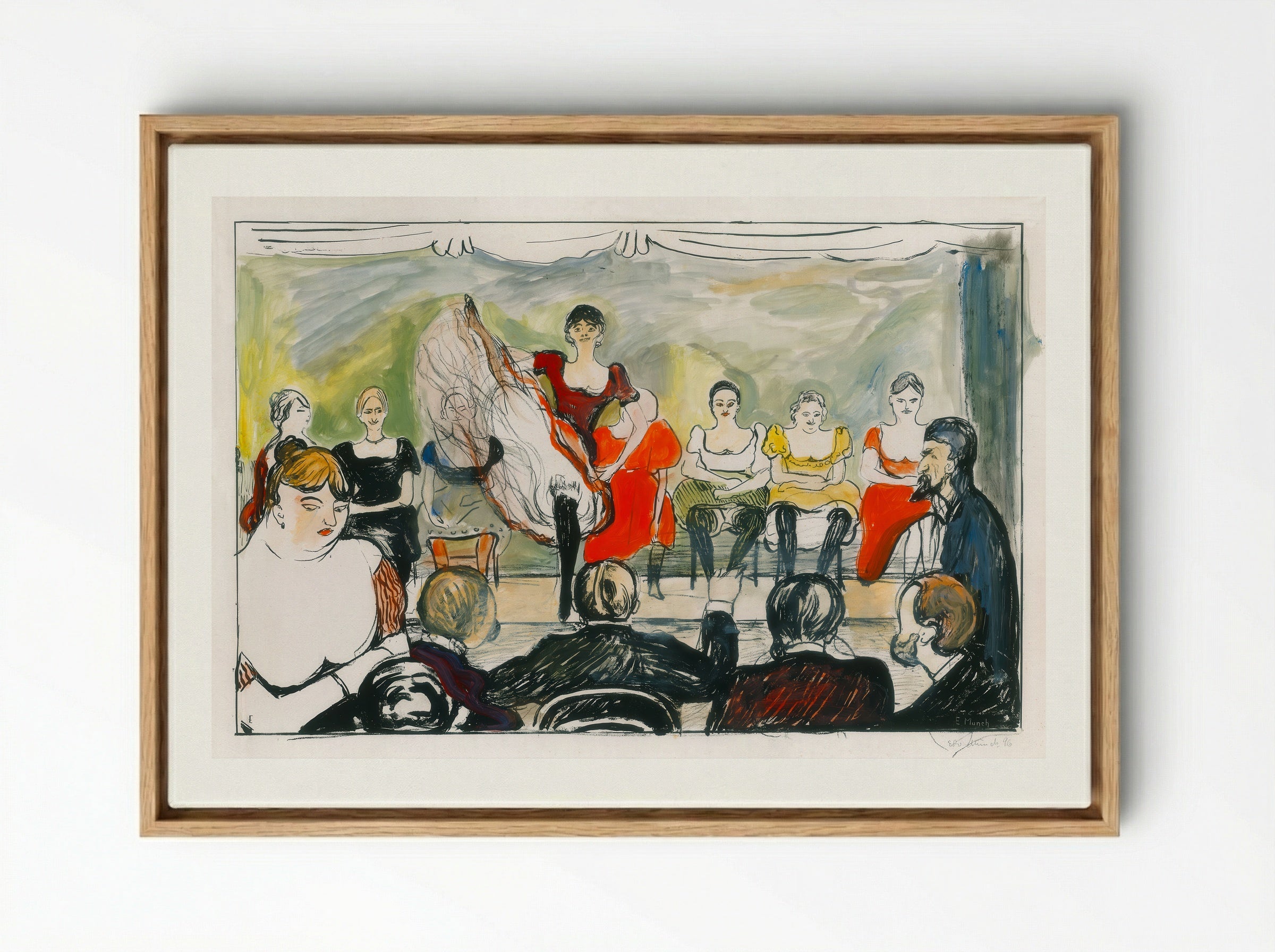 Tingeltangel - Edvard Munch - Framed Canvas Wood