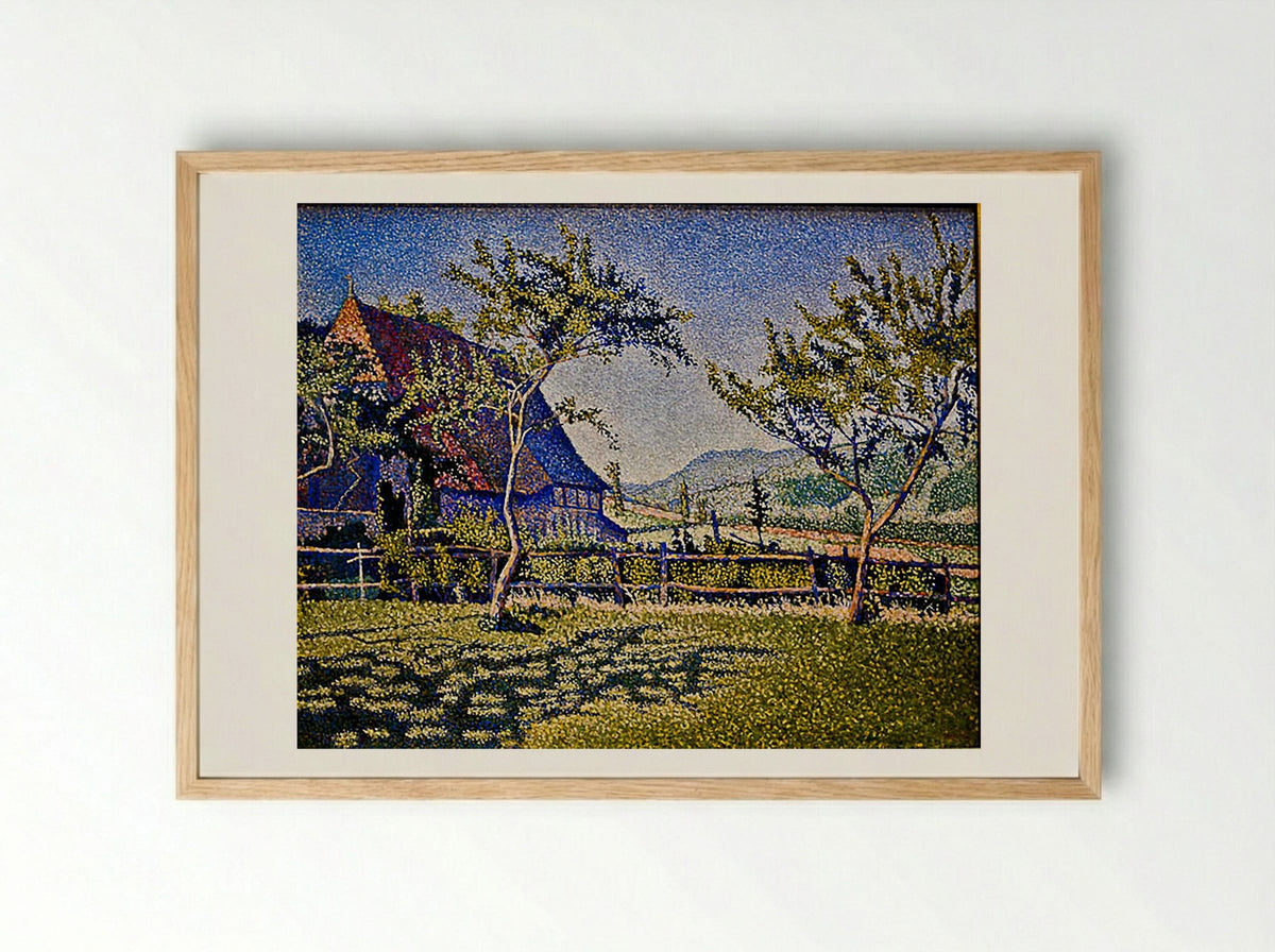Comblat Castle, The Pre - Paul Signac - Framed Print Wood
