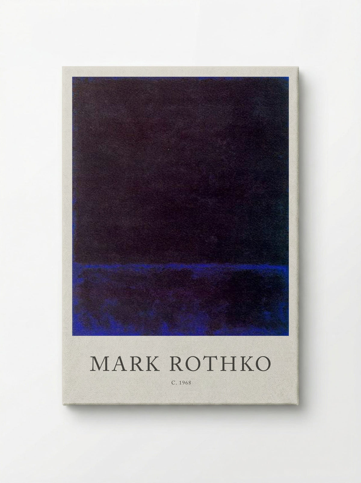 Untitled (Dark Blue Band, c. 1968) - Mark Rothko - Canvas