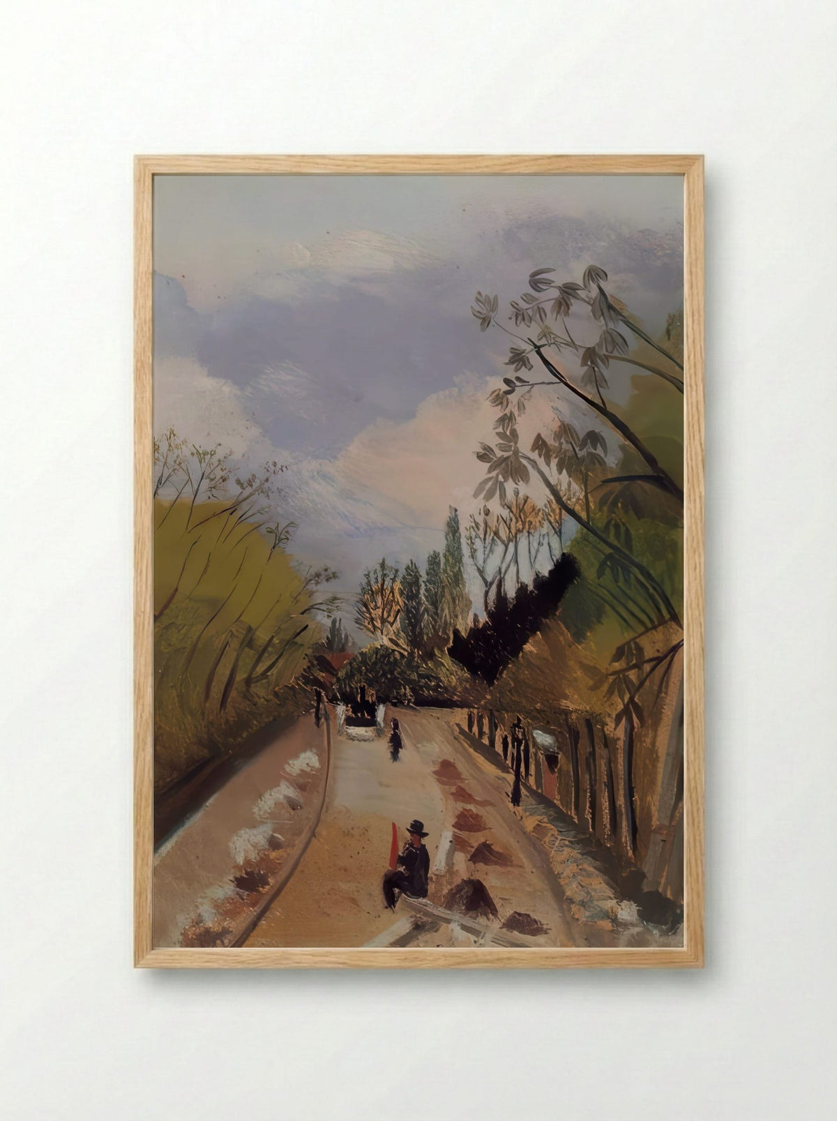 Avenue de l'Observatoire by Henri Rousseau – Paris Street Scene Art Print - Framed Print Wood